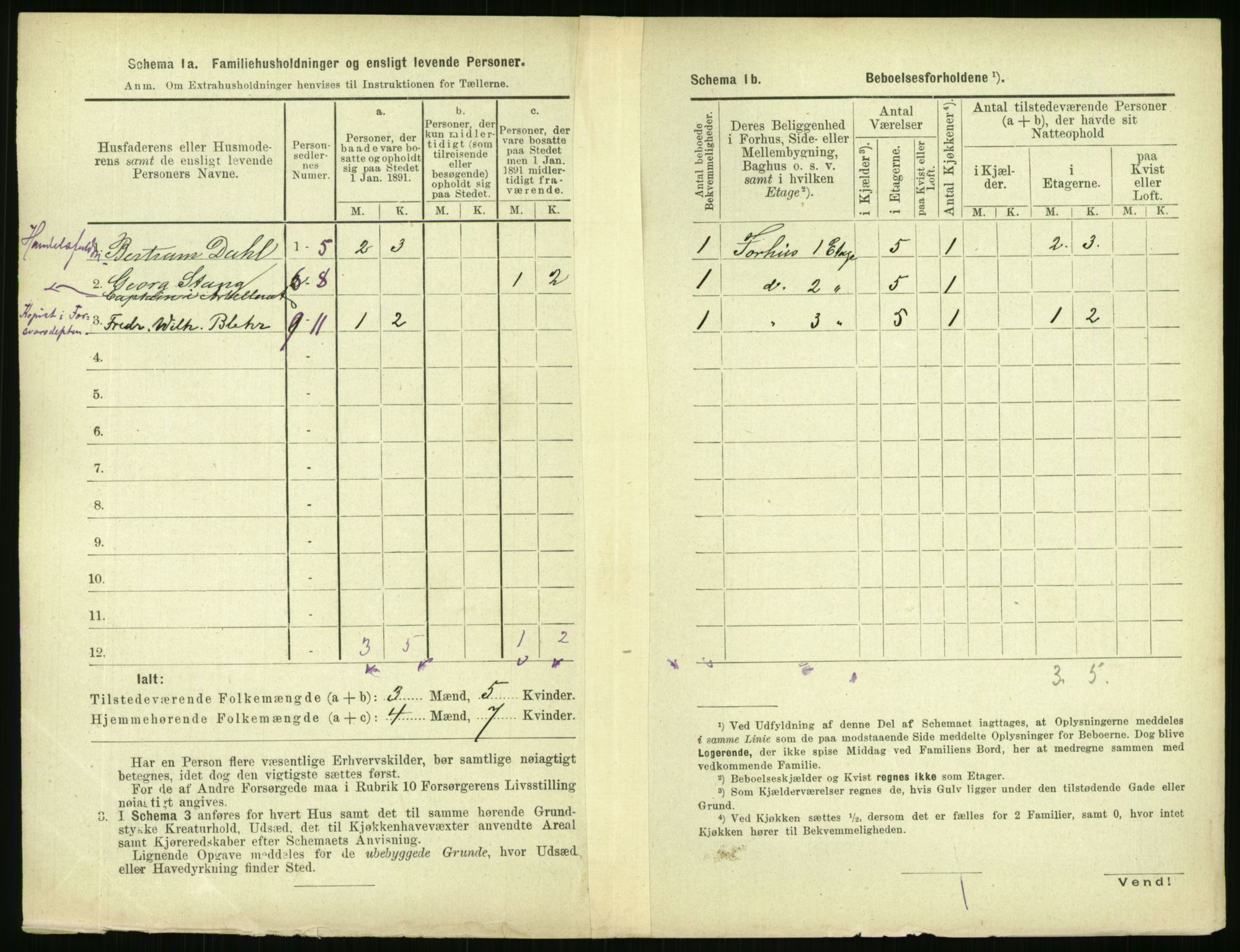 RA, 1891 census for 0301 Kristiania, 1891, p. 31906