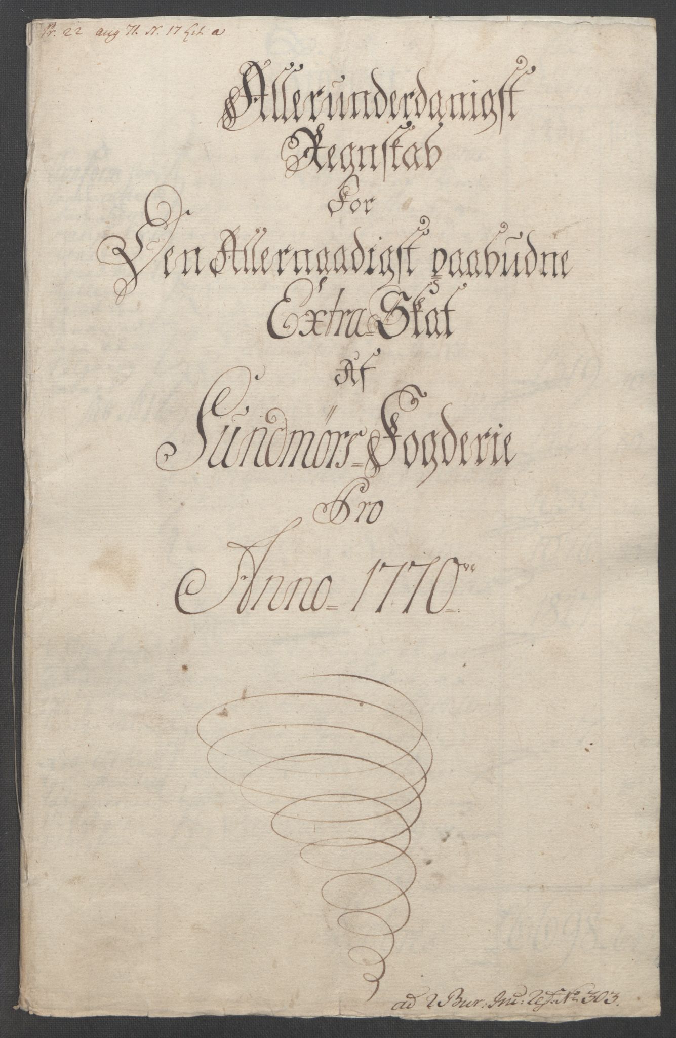 Rentekammeret inntil 1814, Reviderte regnskaper, Fogderegnskap, RA/EA-4092/R54/L3645: Ekstraskatten Sunnmøre, 1762-1772, p. 172
