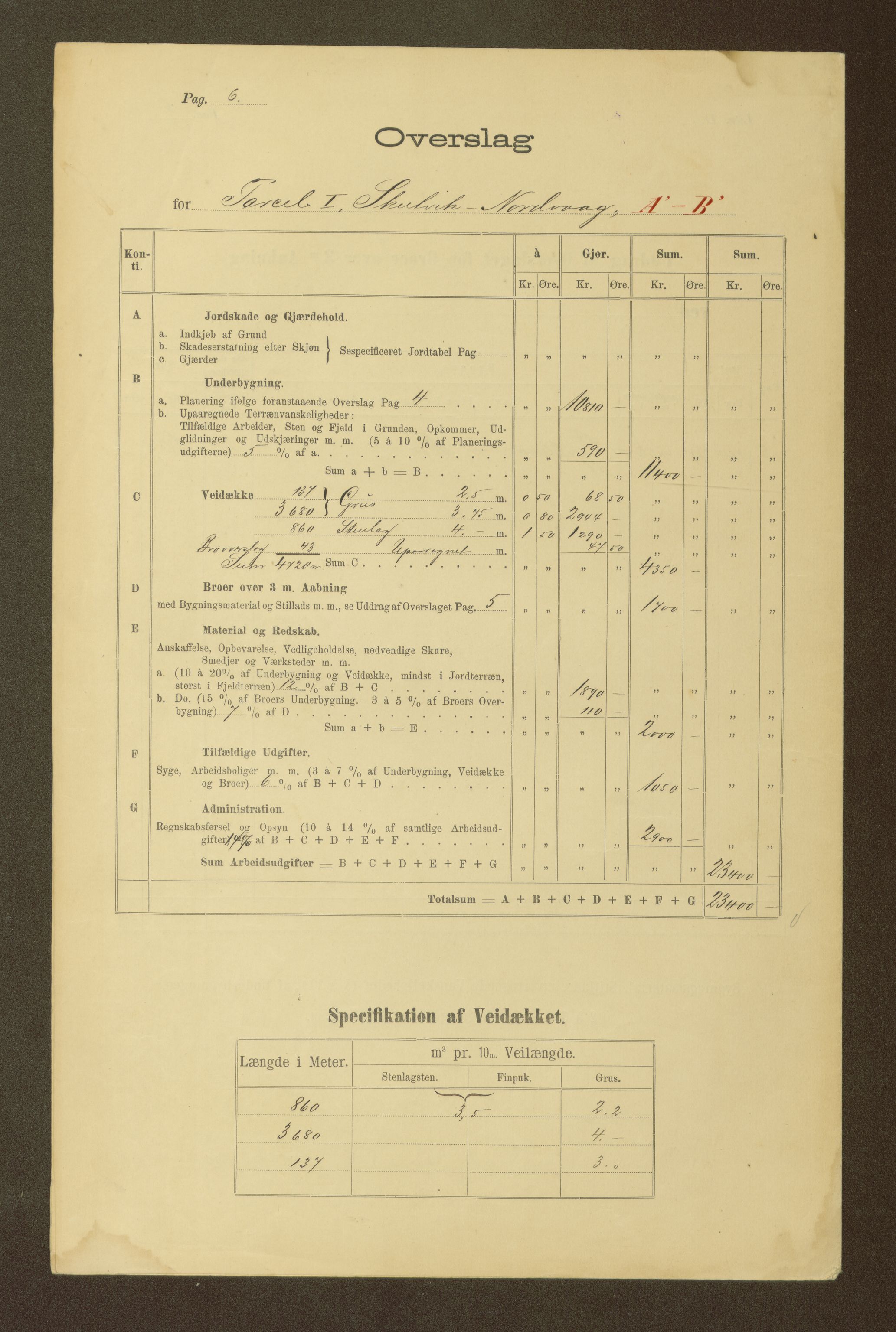 Nordland vegkontor, AV/SAT-A-4181/F/Fa/L0030: Hamarøy/Tysfjord, 1885-1948, p. 834