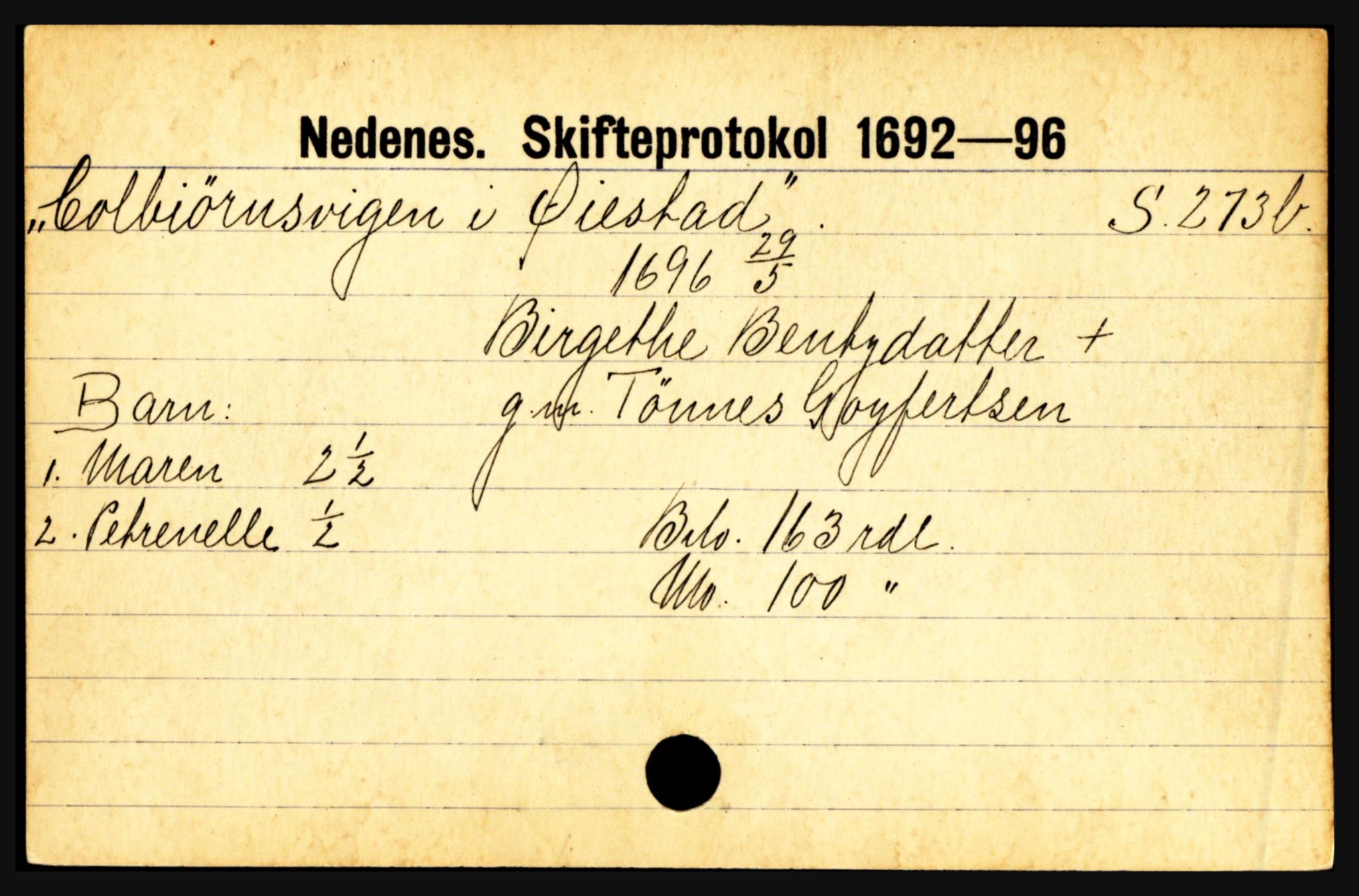 Nedenes sorenskriveri før 1824, AV/SAK-1221-0007/H, p. 15235