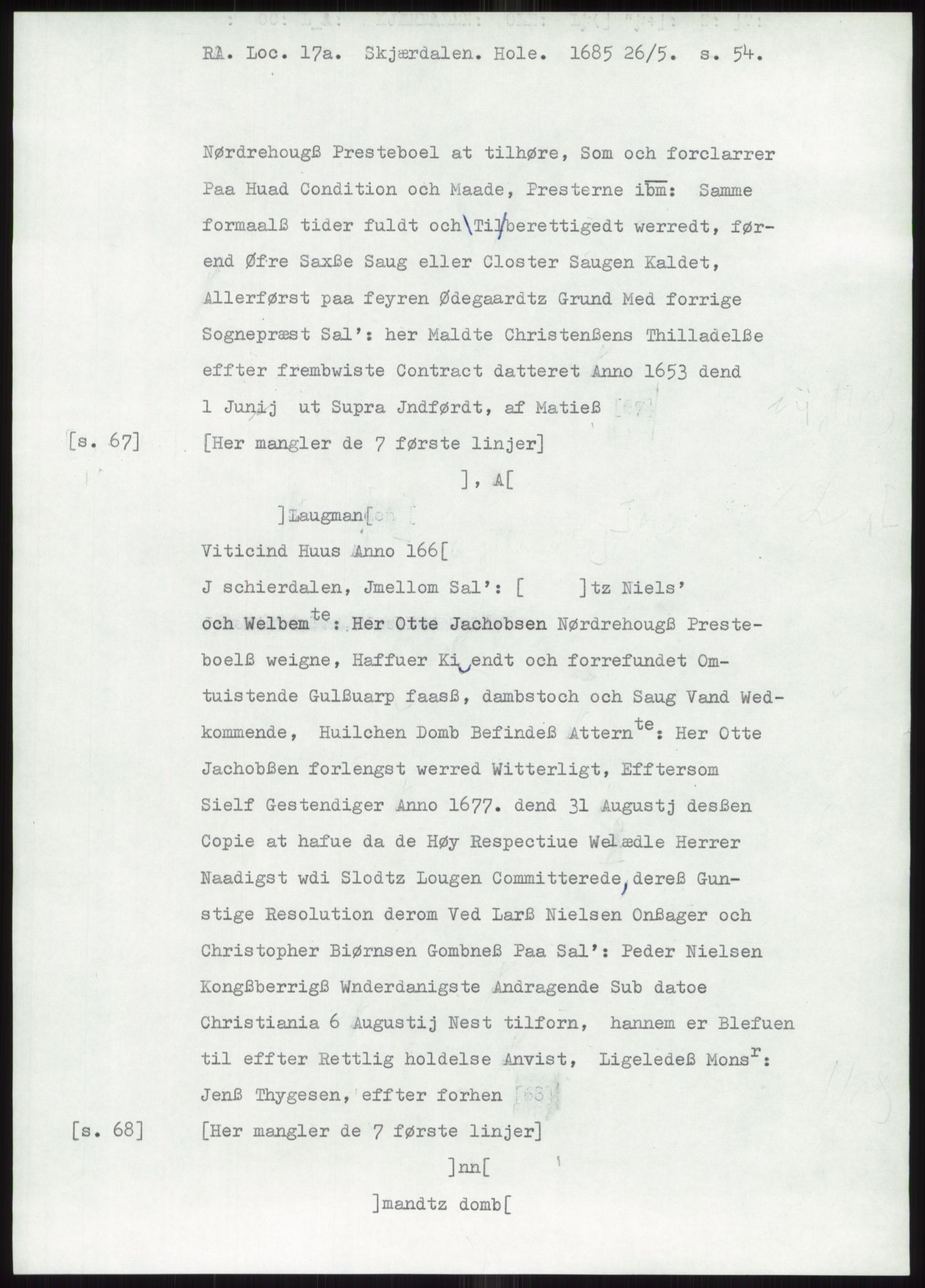 Samlinger til kildeutgivelse, Diplomavskriftsamlingen, AV/RA-EA-4053/H/Ha, p. 824