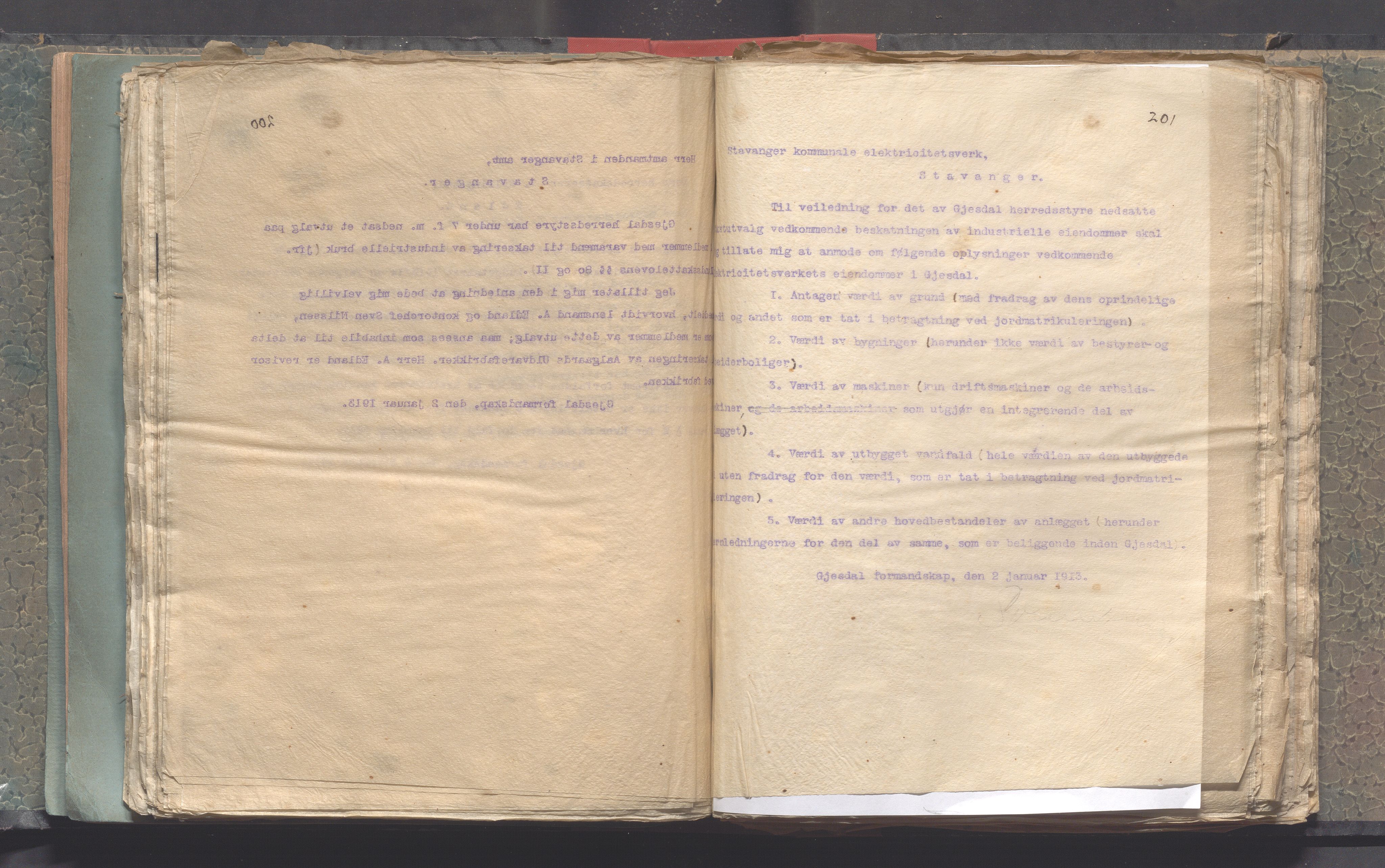 Gjesdal kommune - Formannskapet, IKAR/K-101383/B/Ba/L0003: Kopibok, 1911-1916, p. 201