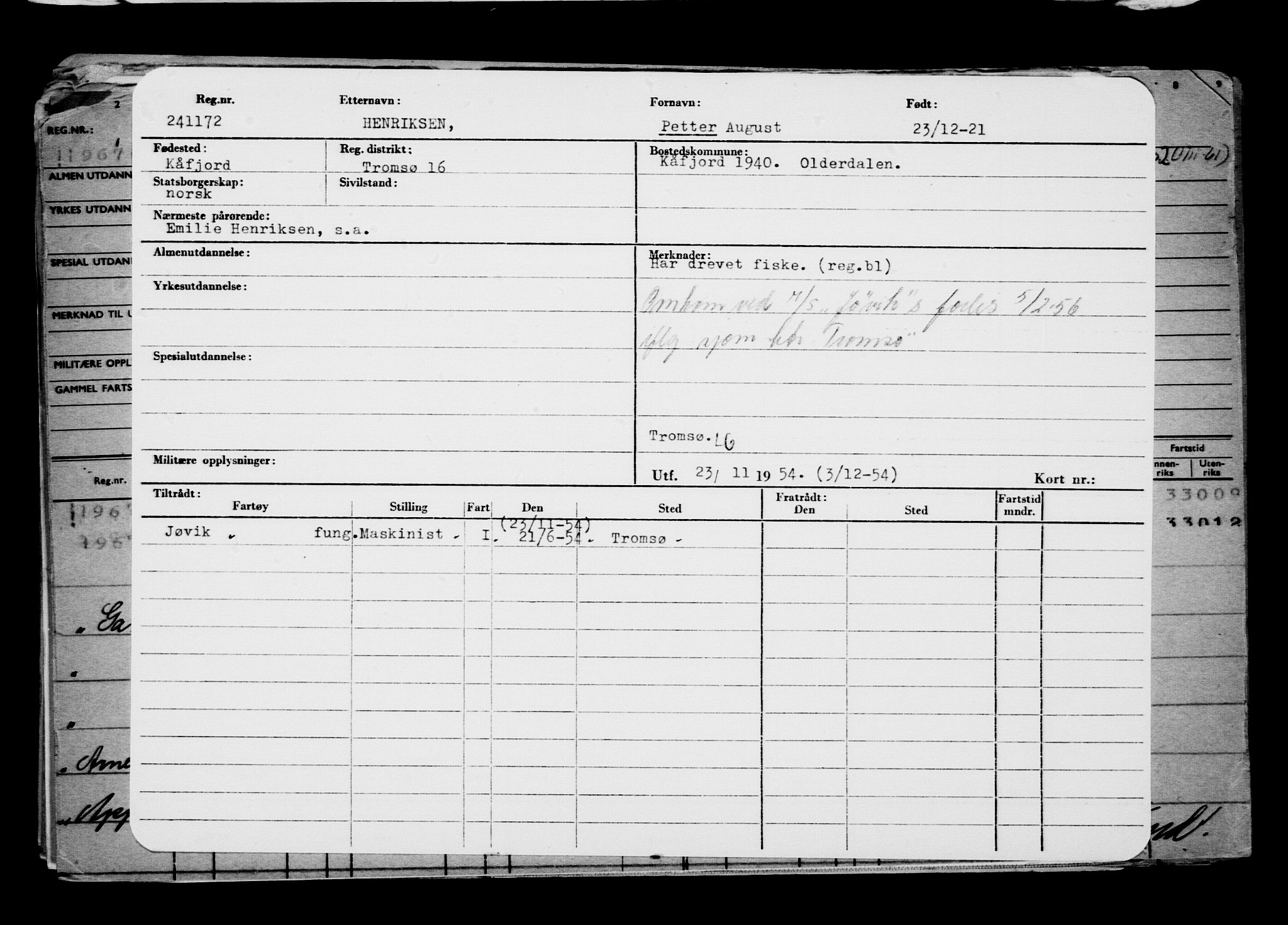 Direktoratet for sjømenn, AV/RA-S-3545/G/Gb/L0201: Hovedkort, 1921-1922, p. 217