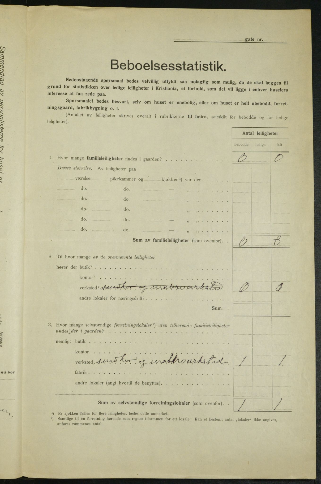 OBA, Municipal Census 1915 for Kristiania, 1915, p. 82908