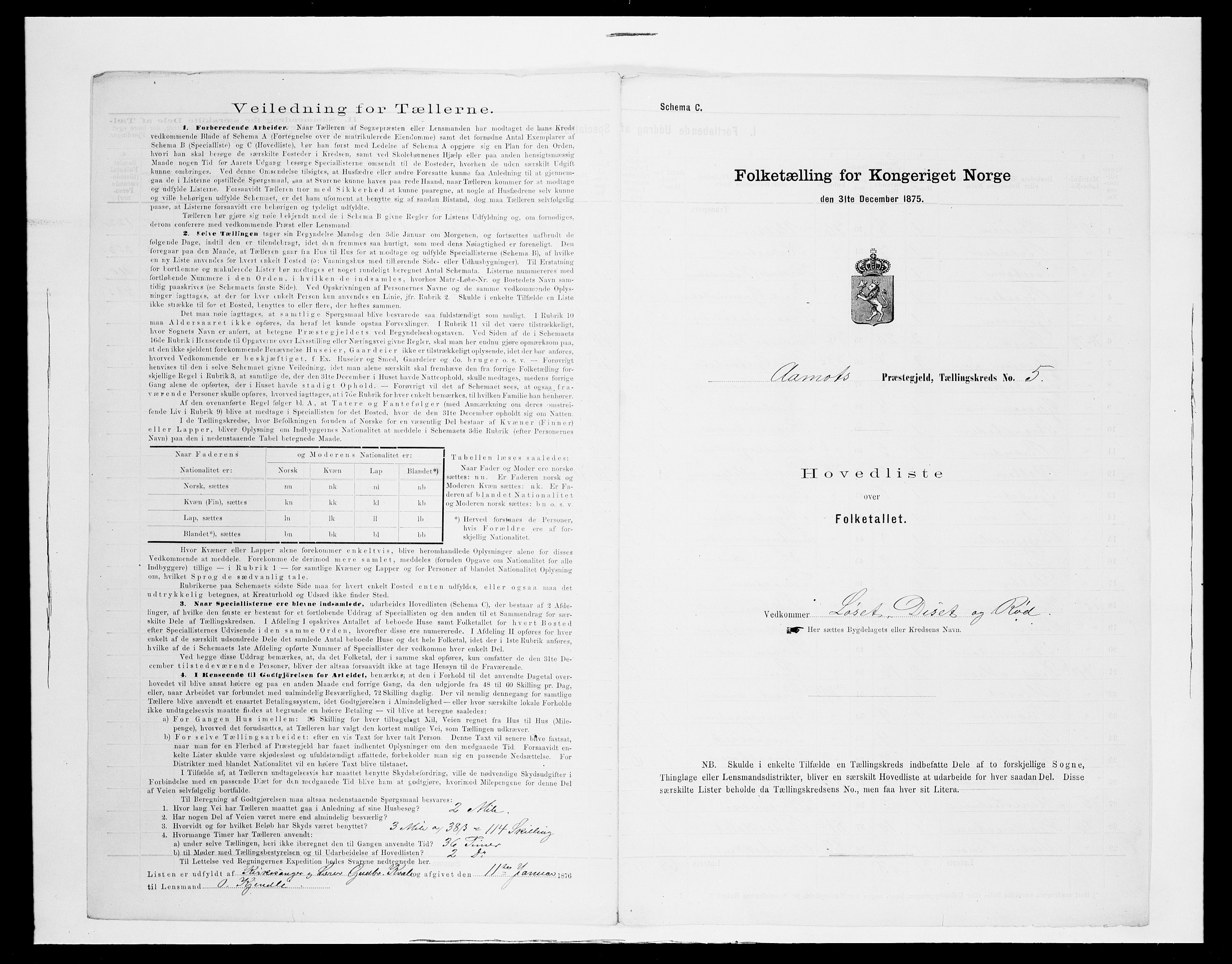 SAH, 1875 census for 0429P Åmot, 1875, p. 33