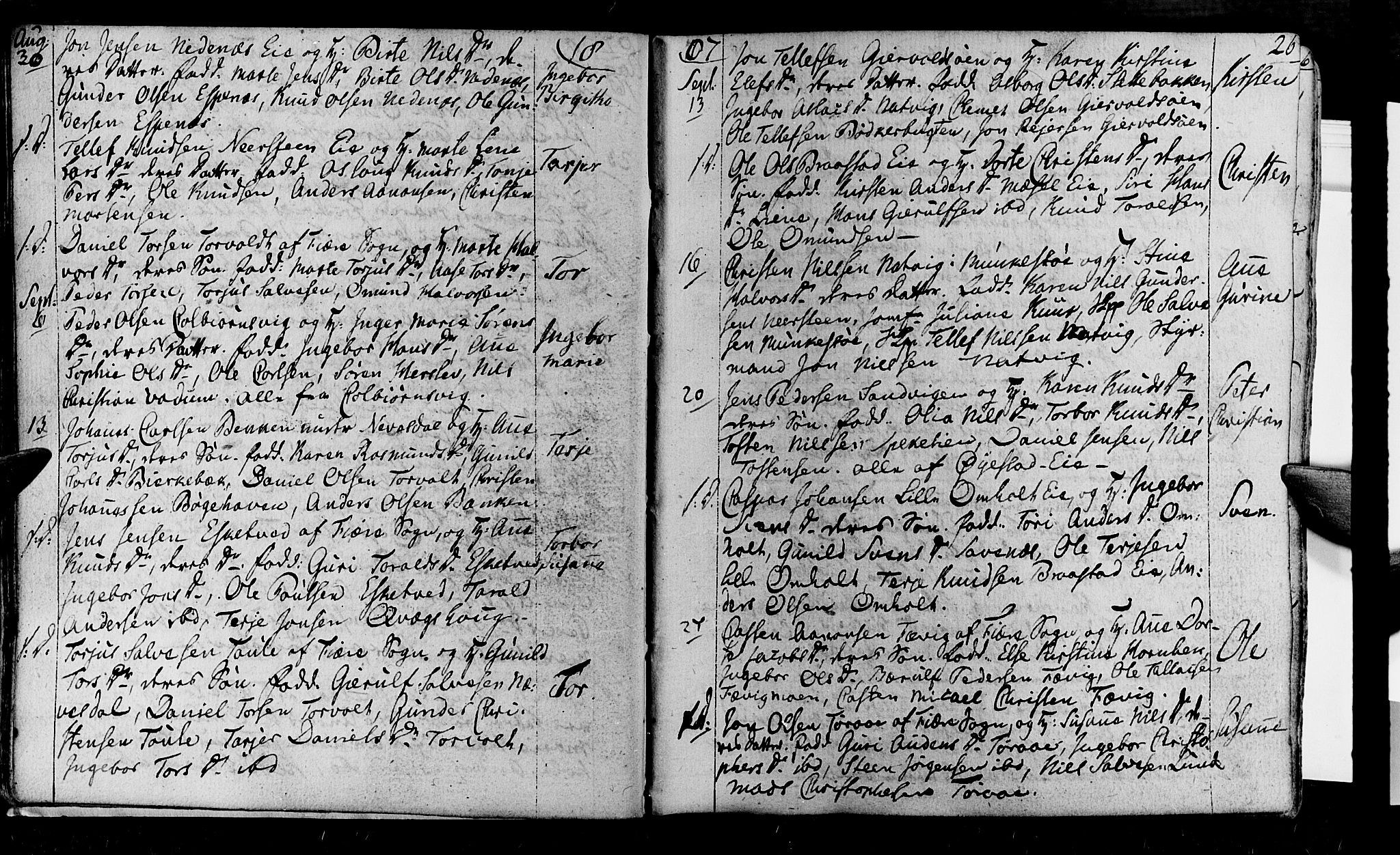 Øyestad sokneprestkontor, AV/SAK-1111-0049/F/Fa/L0011: Parish register (official) no. A 11, 1805-1824, p. 26