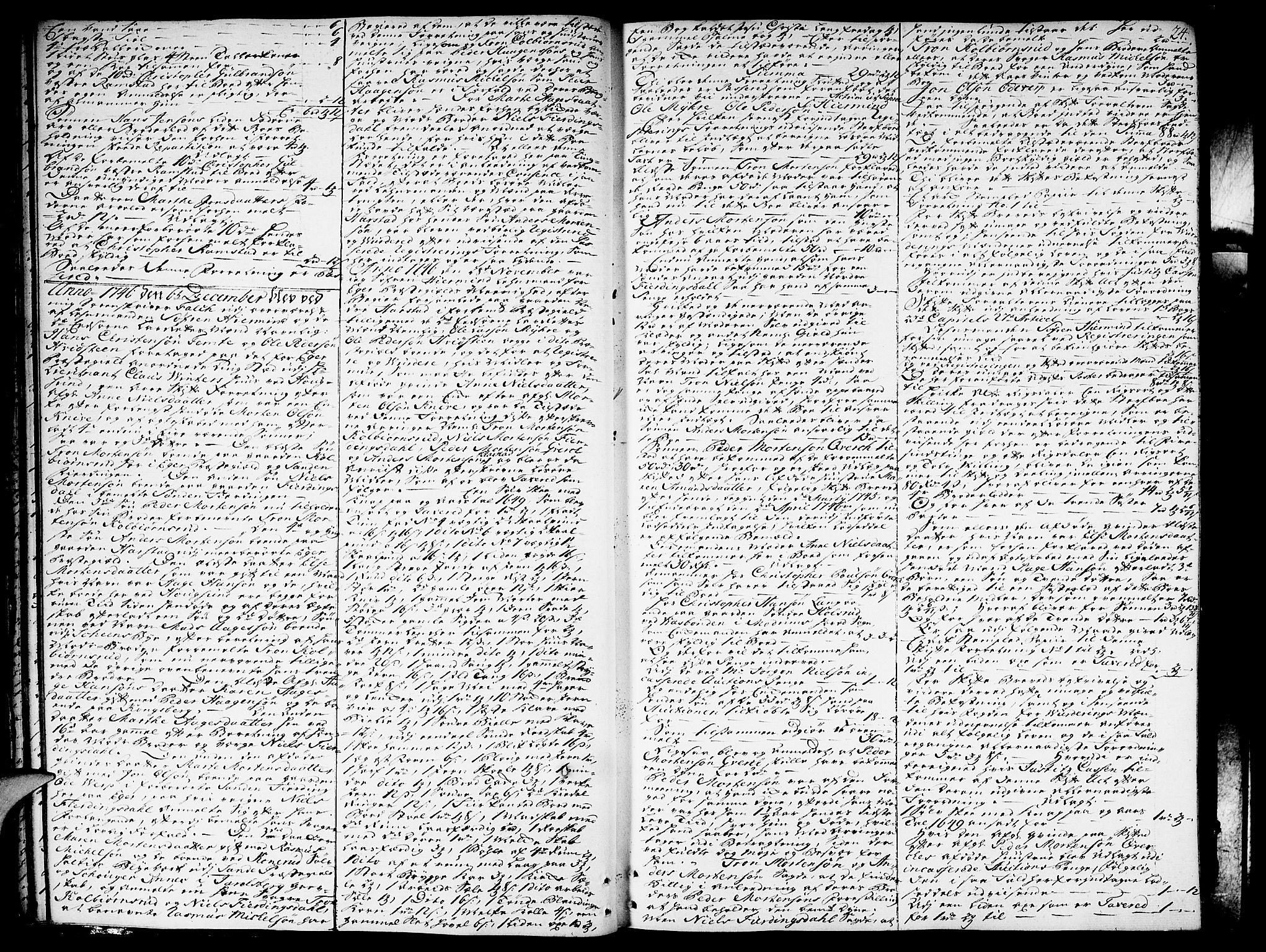 Eiker, Modum og Sigdal sorenskriveri, AV/SAKO-A-123/H/Hb/Hba/L0010: Skifteprotokoll, 1746-1751, p. 23b-24a