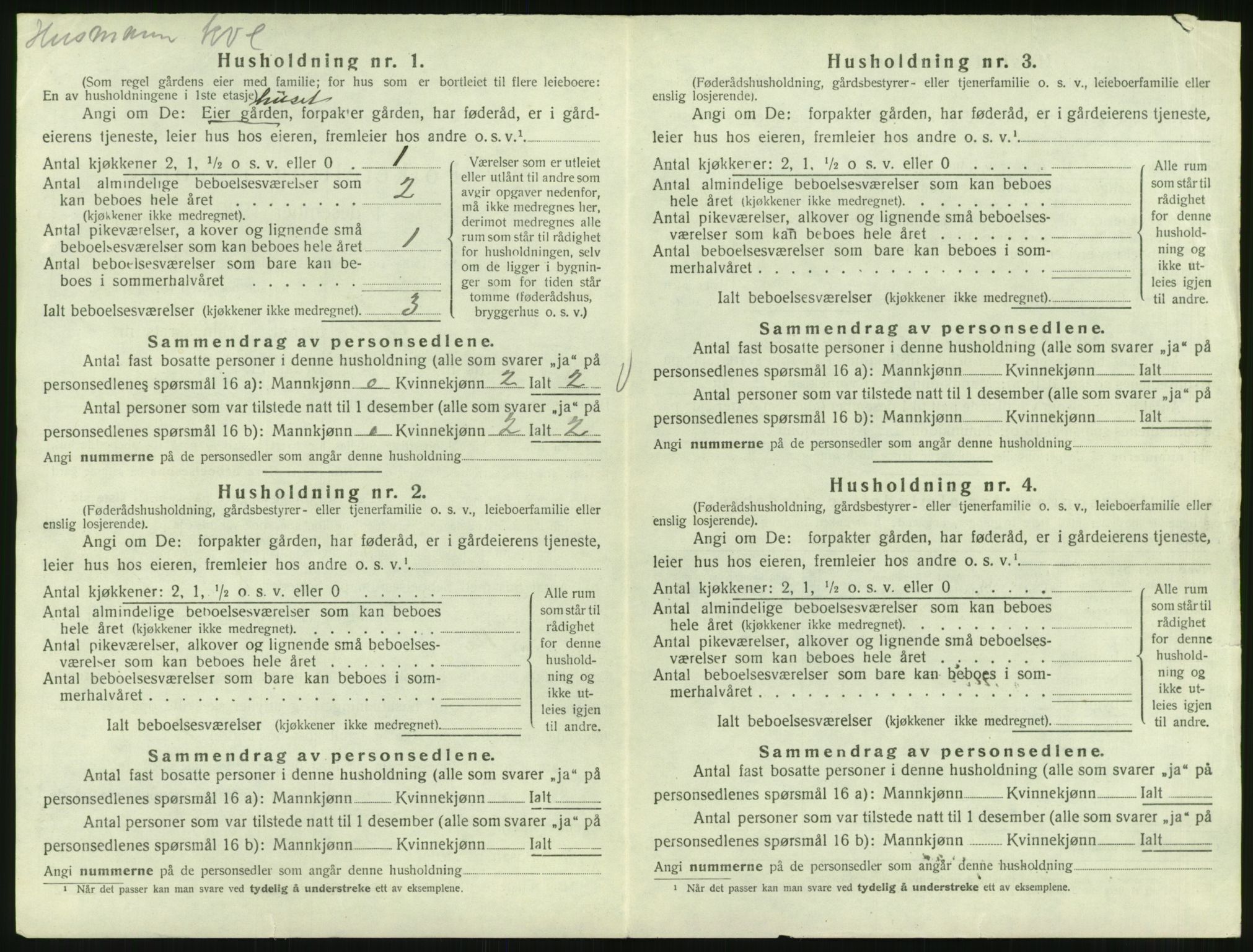 SAT, 1920 census for Øre, 1920, p. 168