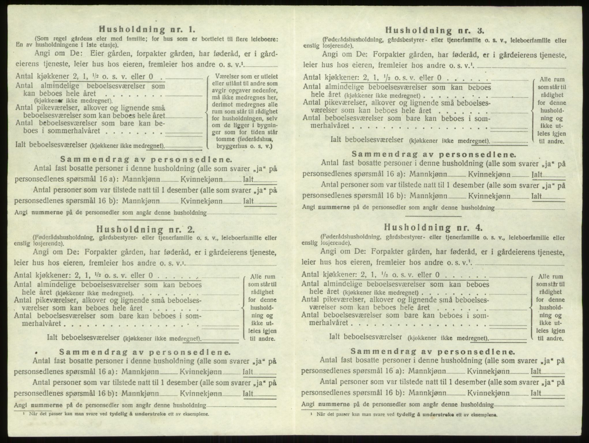 SAO, 1920 census for Varteig, 1920, p. 142