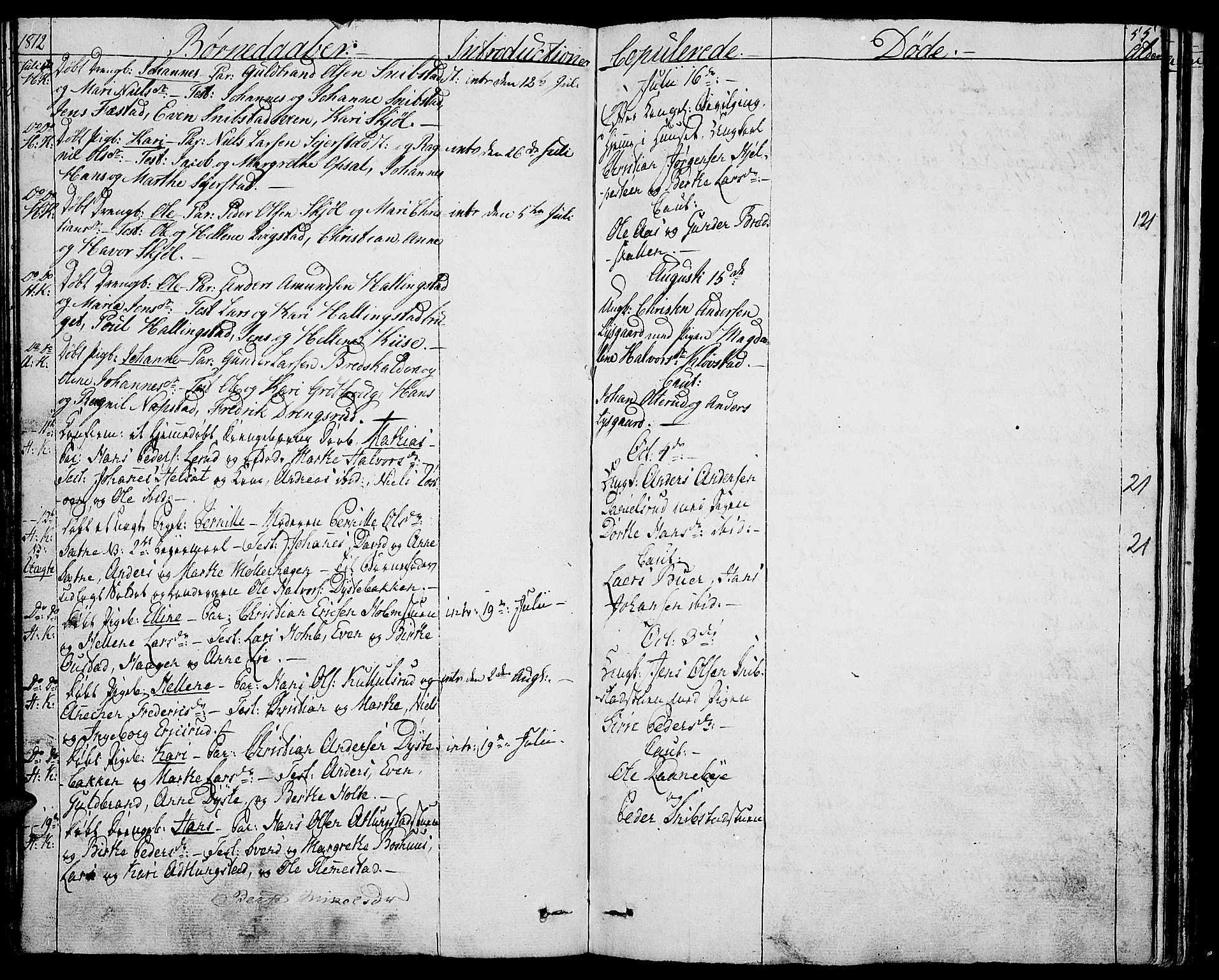 Toten prestekontor, SAH/PREST-102/H/Ha/Haa/L0008: Parish register (official) no. 8, 1809-1814, p. 55