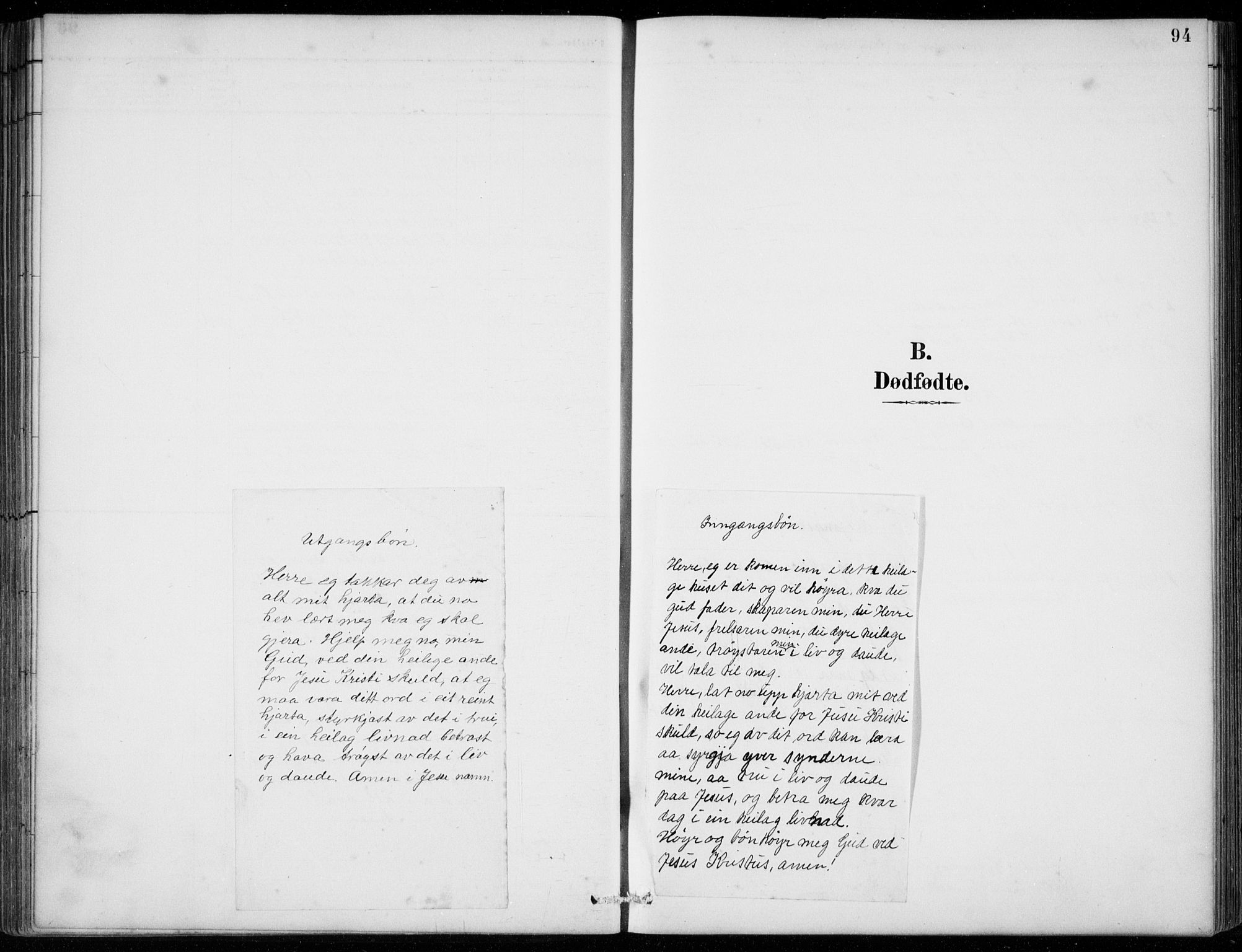 Strandebarm sokneprestembete, SAB/A-78401/H/Hab: Parish register (copy) no. B  1, 1891-1914, p. 94