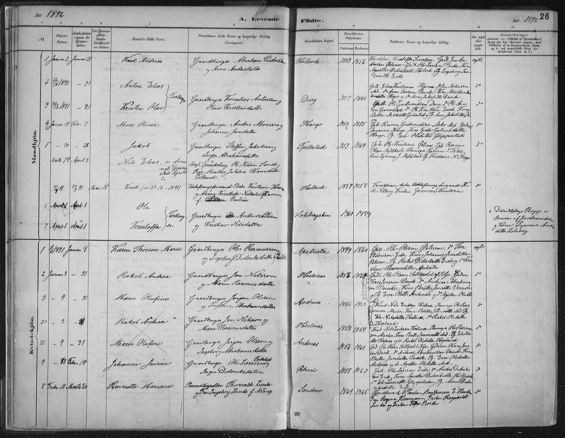 Gloppen sokneprestembete, AV/SAB-A-80101/H/Haa/Haab/L0001: Parish register (official) no. B  1, 1885-1905, p. 26