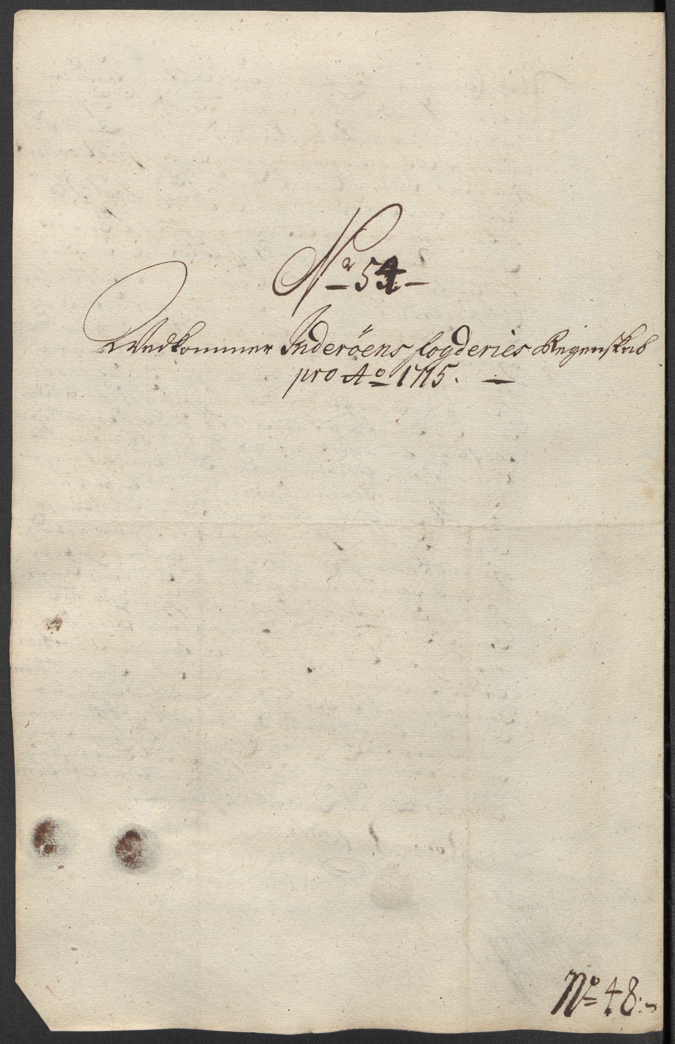 Rentekammeret inntil 1814, Reviderte regnskaper, Fogderegnskap, AV/RA-EA-4092/R63/L4323: Fogderegnskap Inderøy, 1715, p. 376