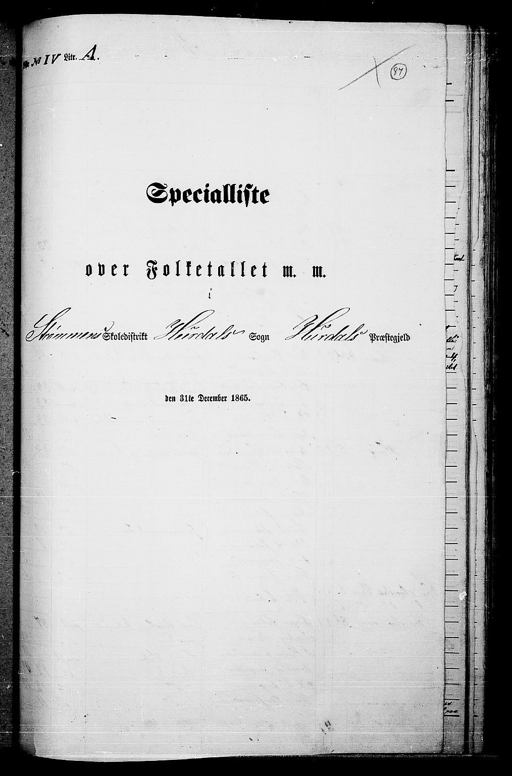 RA, 1865 census for Hurdal, 1865, p. 72