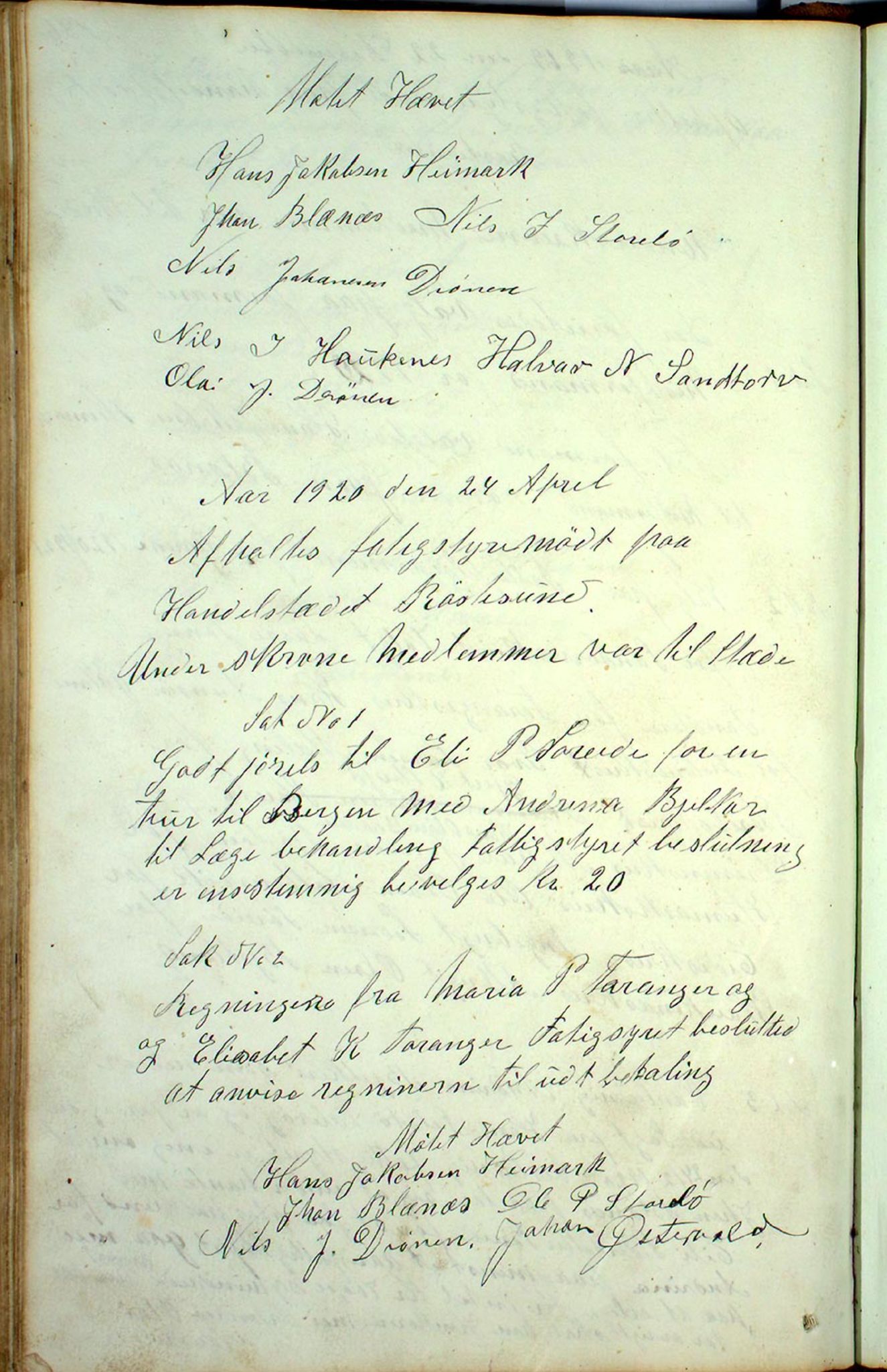 Austevoll kommune. Fattigstyret, IKAH/1244-311/A/Aa/L0001: Møtebok for Møgster fattigkommisjon og fattigstyre, 1846-1922, p. 186b