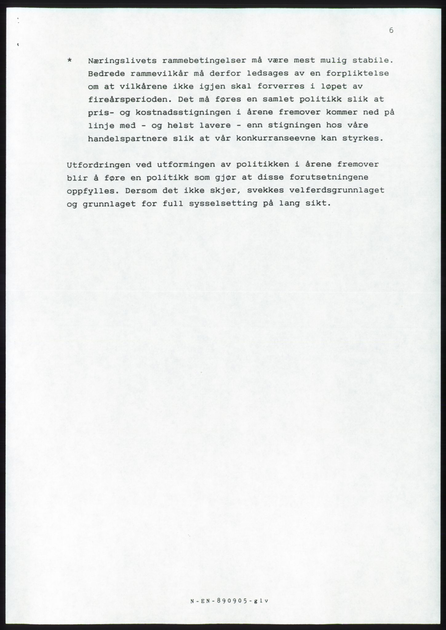 Forhandlingsmøtene 1989 mellom Høyre, KrF og Senterpartiet om dannelse av regjering, AV/RA-PA-0697/A/L0001: Forhandlingsprotokoll med vedlegg, 1989, p. 7
