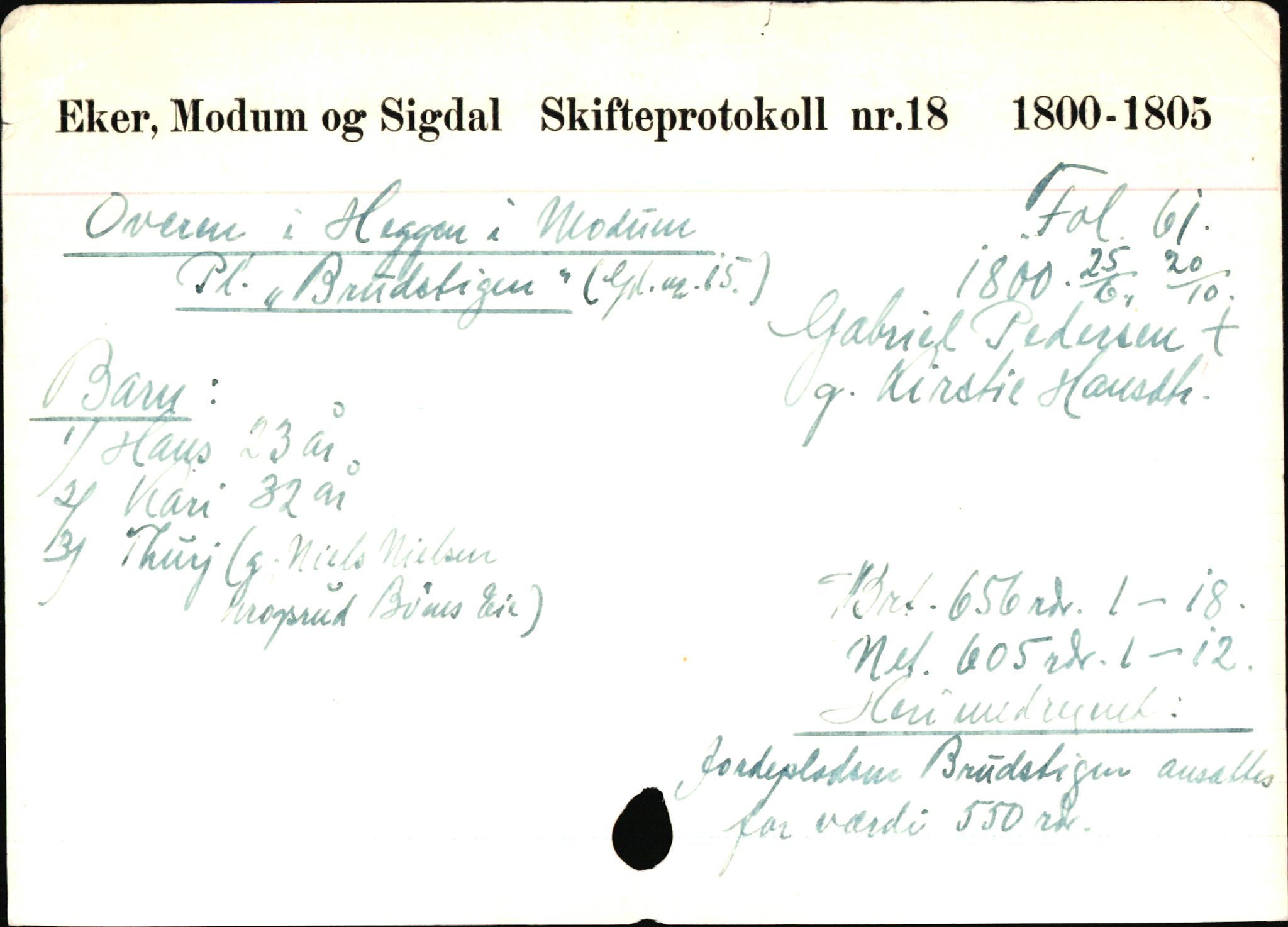 Eiker, Modum og Sigdal sorenskriveri, SAKO/A-123/H, 1676-1828, p. 3920