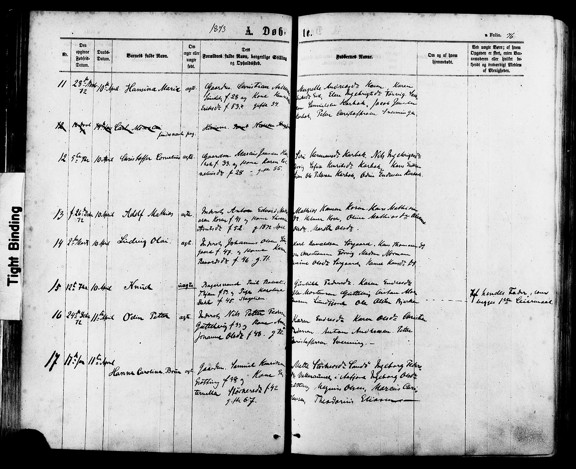 Ministerialprotokoller, klokkerbøker og fødselsregistre - Sør-Trøndelag, SAT/A-1456/657/L0706: Parish register (official) no. 657A07, 1867-1878, p. 76