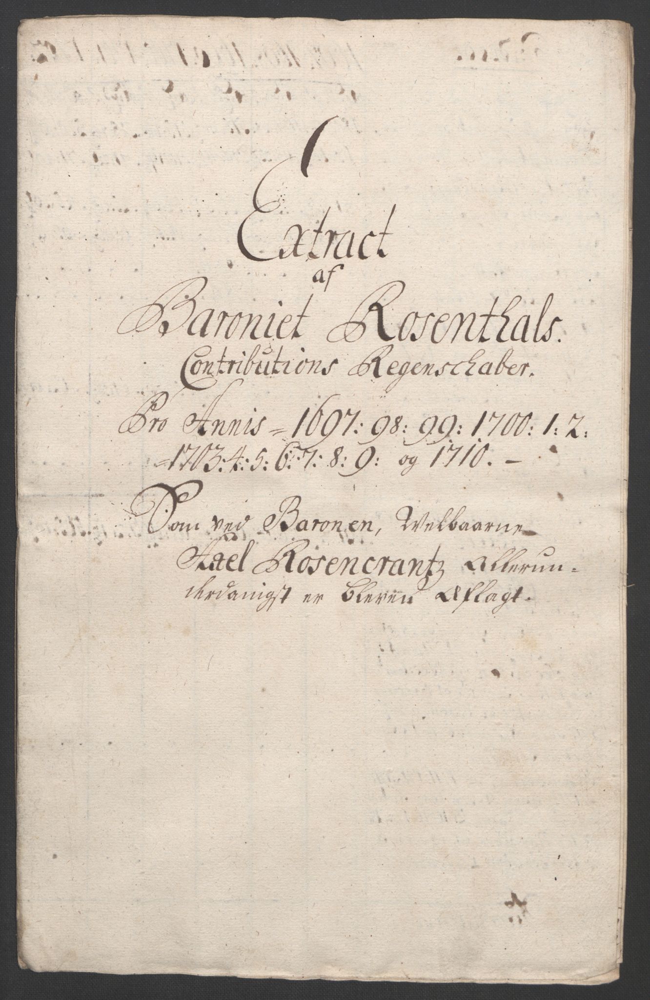 Rentekammeret inntil 1814, Reviderte regnskaper, Fogderegnskap, RA/EA-4092/R49/L3138: Fogderegnskap Rosendal Baroni, 1691-1714, p. 245