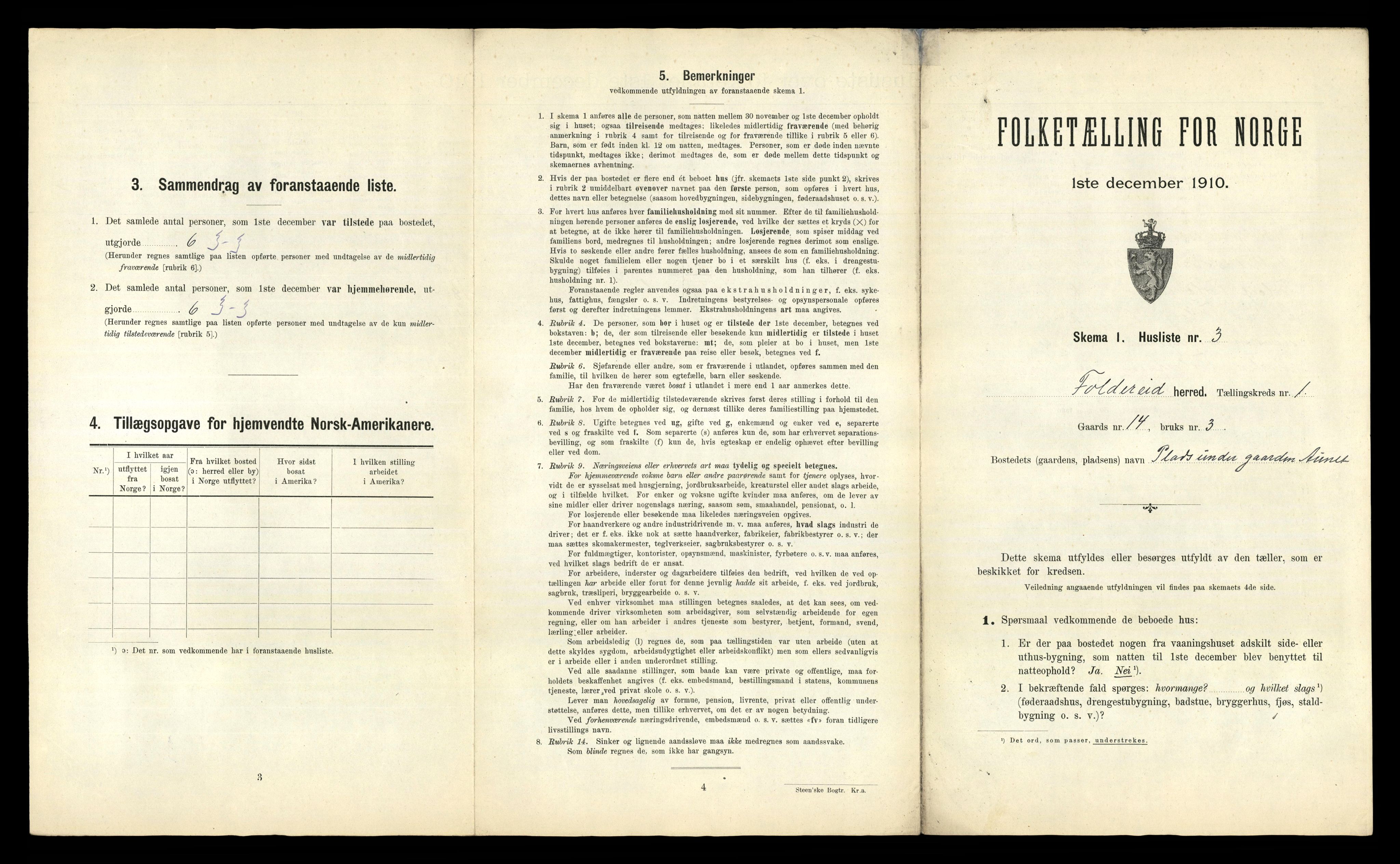 RA, 1910 census for Foldereid, 1910, p. 28