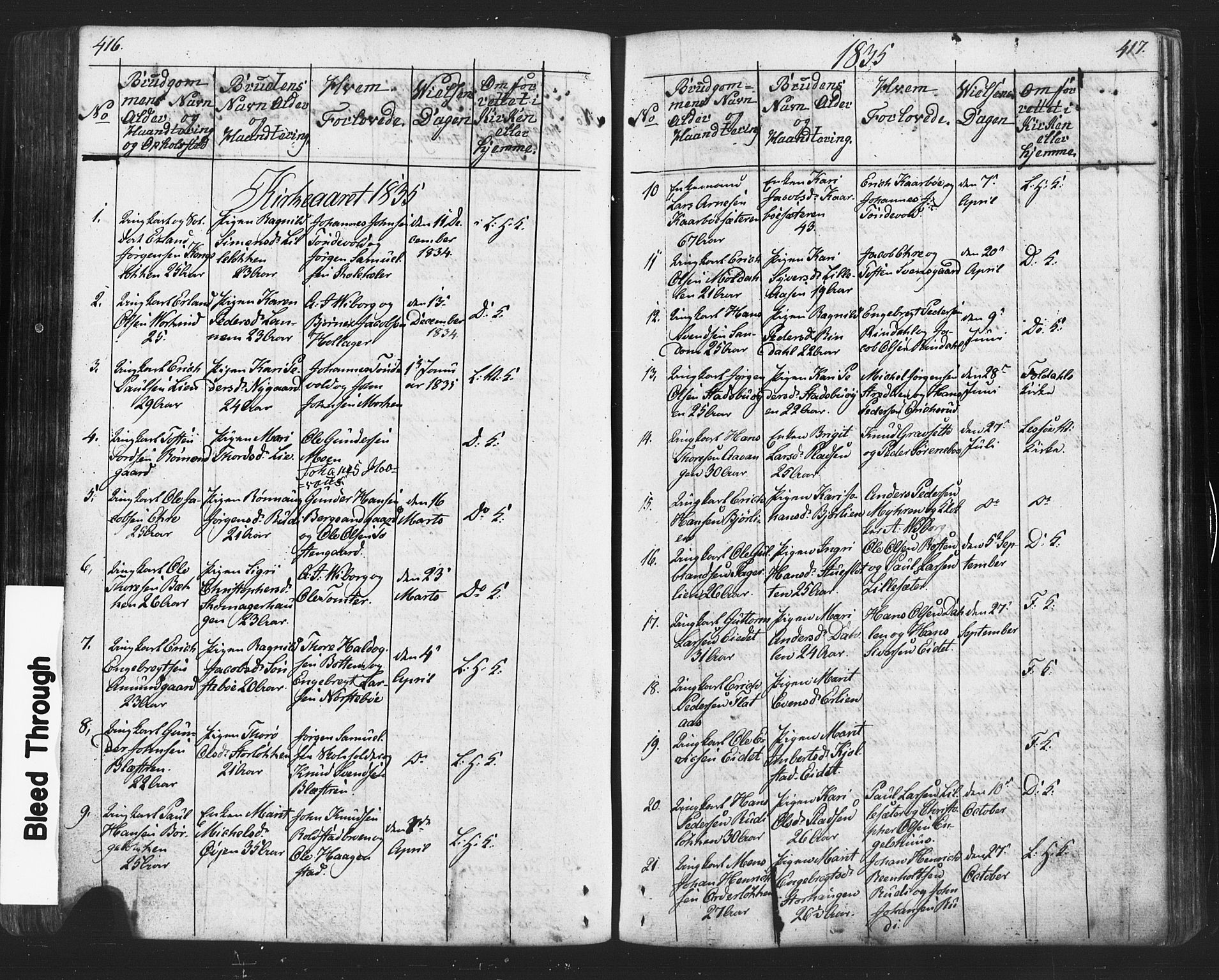Lesja prestekontor, SAH/PREST-068/H/Ha/Hab/L0002: Parish register (copy) no. 2, 1832-1850, p. 416-417