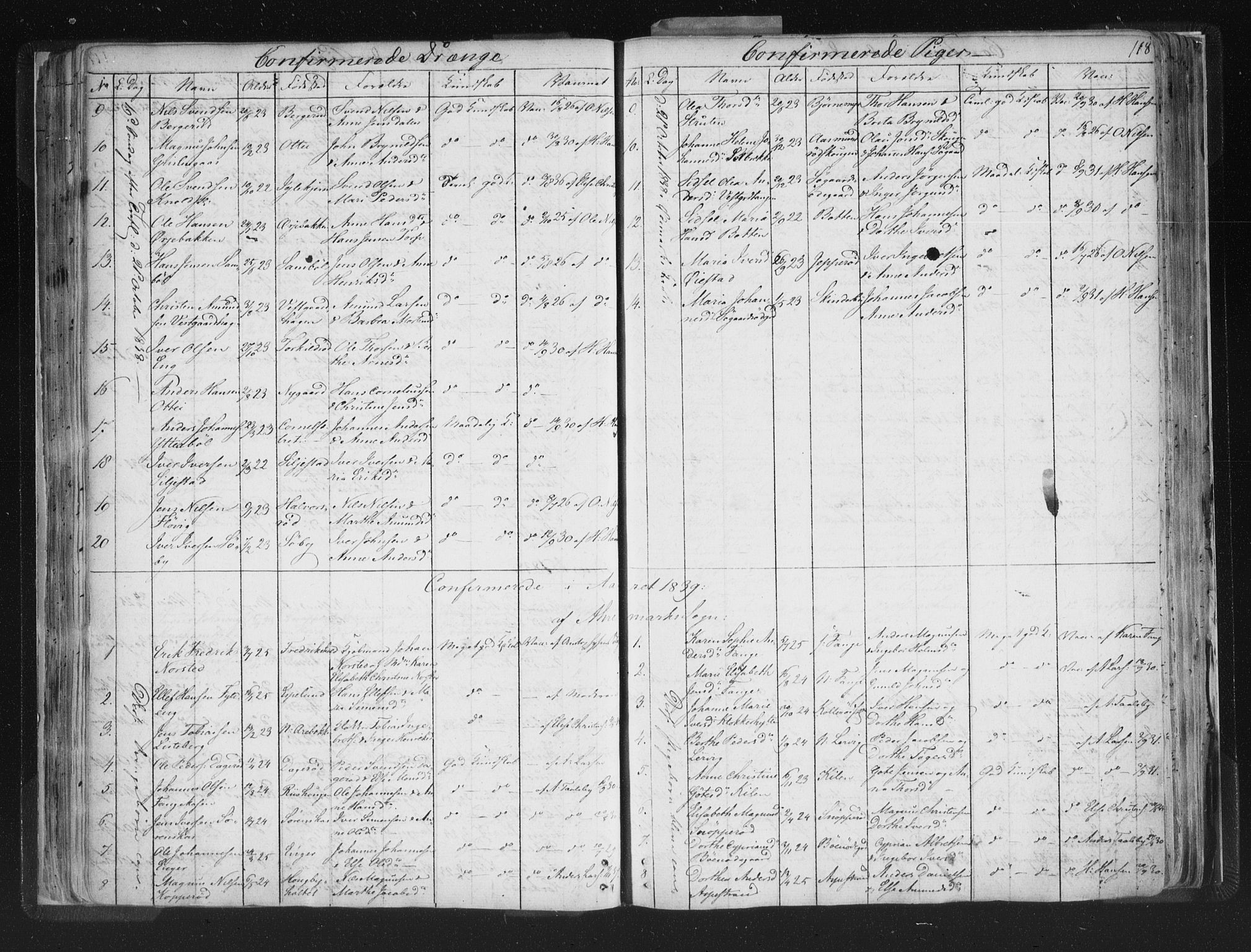 Aremark prestekontor Kirkebøker, SAO/A-10899/F/Fc/L0002: Parish register (official) no. III 2, 1834-1849, p. 118