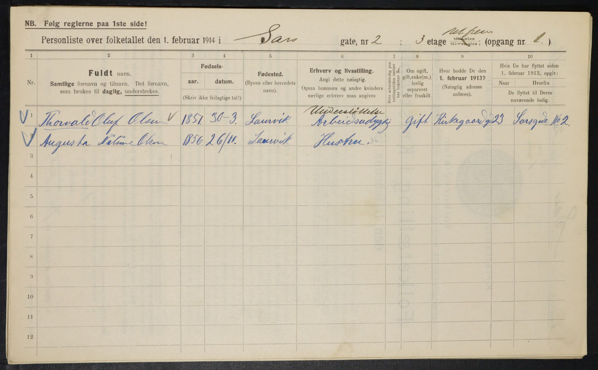 OBA, Municipal Census 1914 for Kristiania, 1914, p. 89041