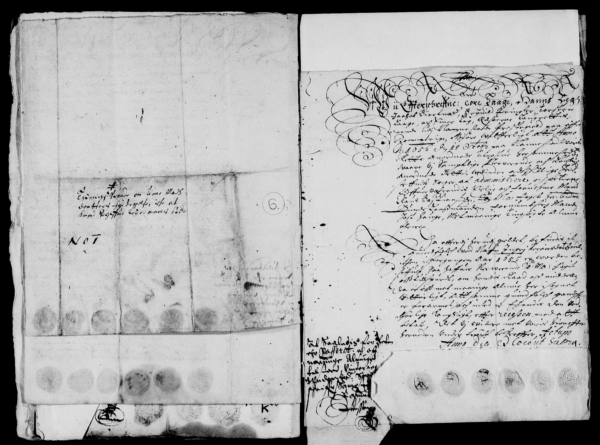 Rentekammeret inntil 1814, Reviderte regnskaper, Lensregnskaper, AV/RA-EA-5023/R/Rb/Rba/L0227: Akershus len, 1655-1656