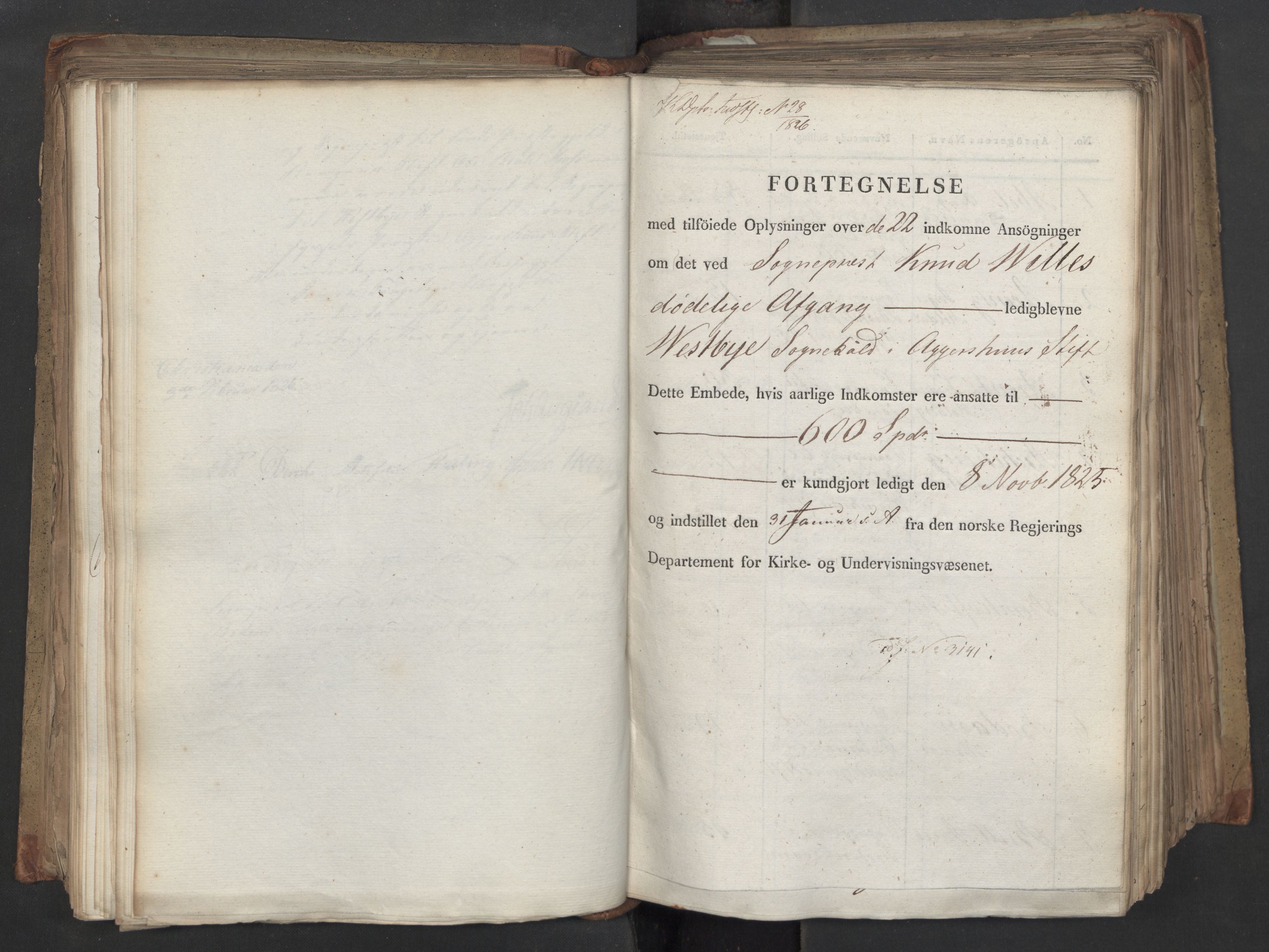 Statsrådsavdelingen i Stockholm, AV/RA-S-1003/D/Da/L0045: Regjeringsinnstillinger nr. 3067-3307, 1826, p. 201