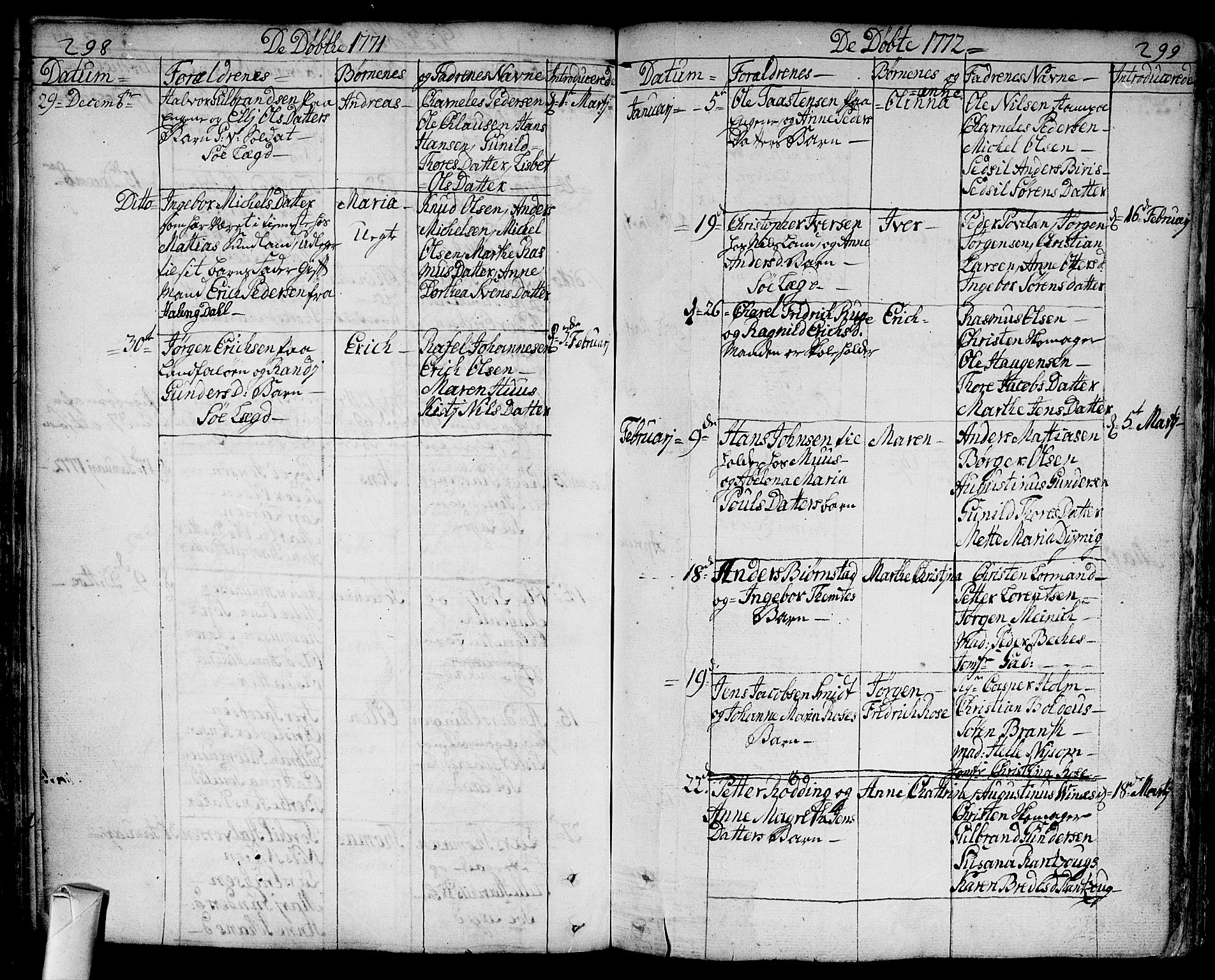 Bragernes kirkebøker, AV/SAKO-A-6/F/Fa/L0005: Parish register (official) no. I 5, 1759-1781, p. 298-299