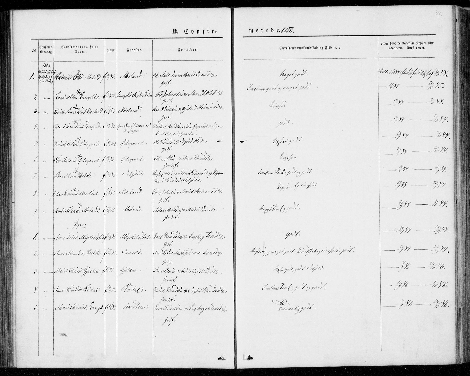 Ministerialprotokoller, klokkerbøker og fødselsregistre - Møre og Romsdal, SAT/A-1454/554/L0643: Parish register (official) no. 554A01, 1846-1879, p. 145