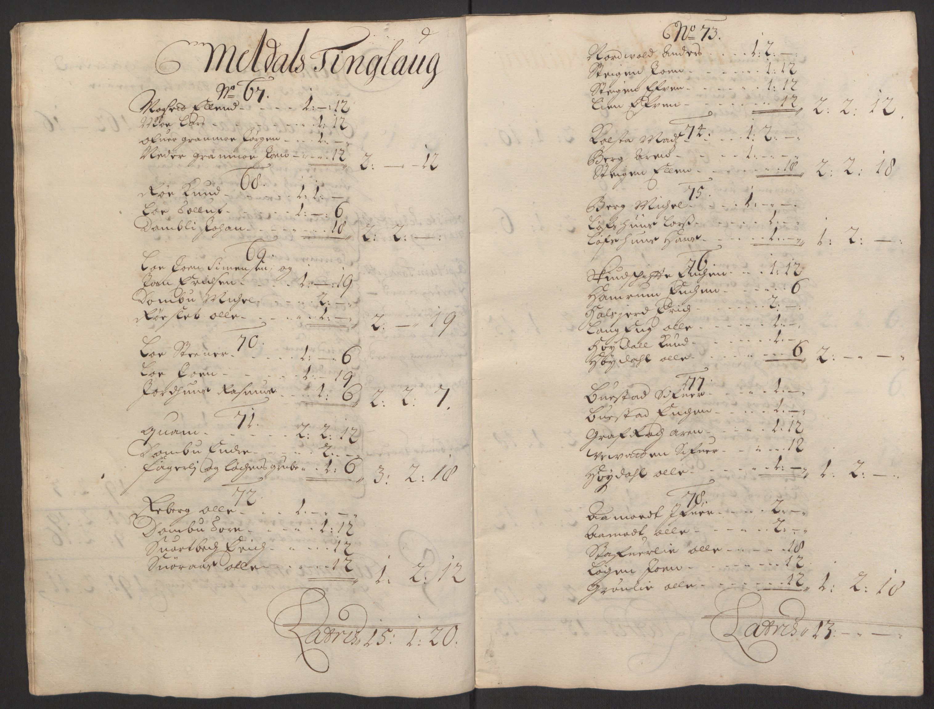 Rentekammeret inntil 1814, Reviderte regnskaper, Fogderegnskap, AV/RA-EA-4092/R60/L3945: Fogderegnskap Orkdal og Gauldal, 1695, p. 106