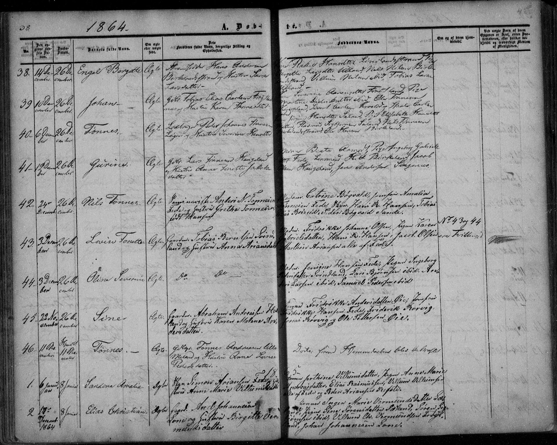 Kvinesdal sokneprestkontor, SAK/1111-0026/F/Fa/Faa/L0002: Parish register (official) no. A 2, 1850-1876, p. 48