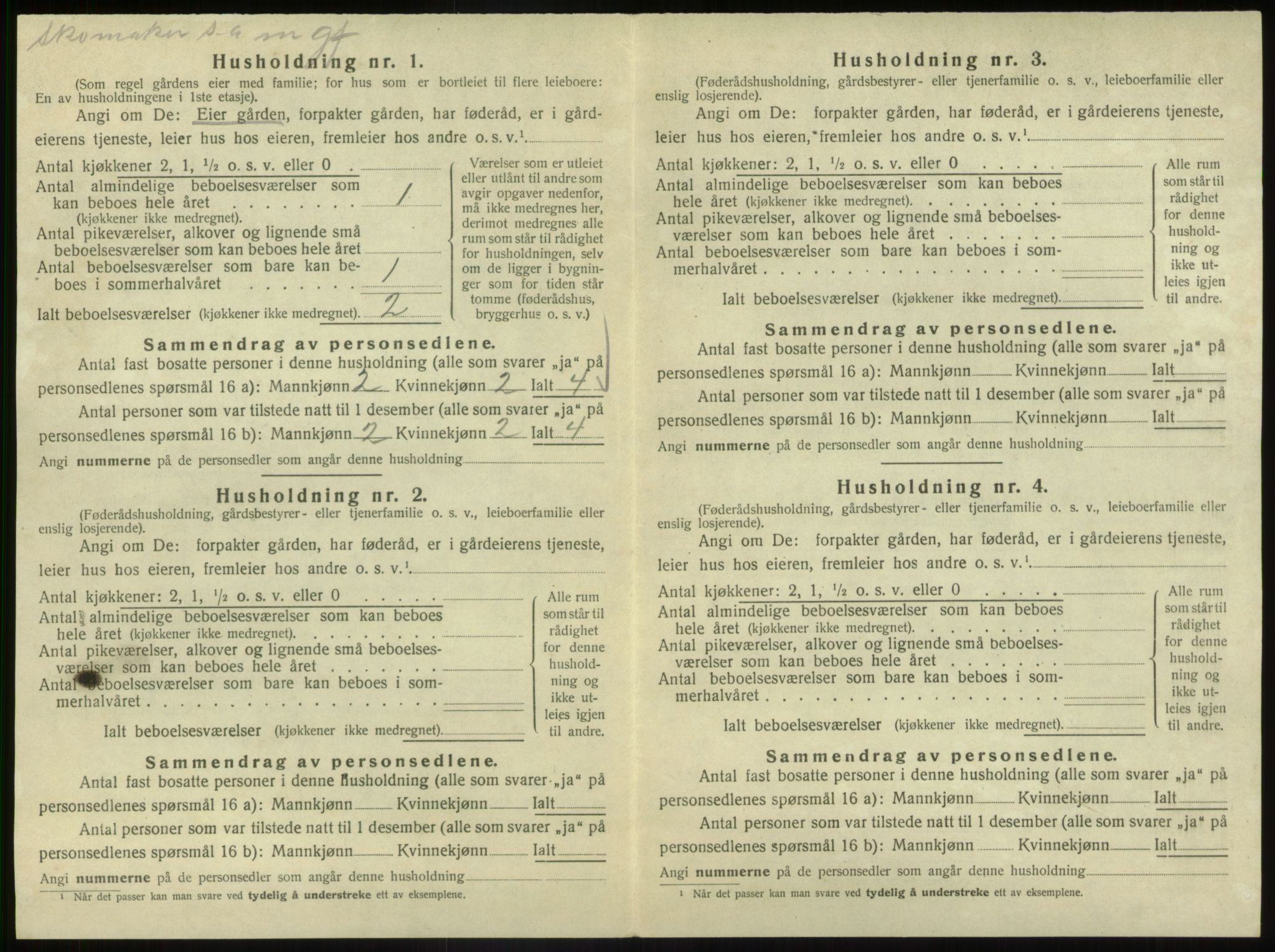 SAB, 1920 census for Vevring, 1920, p. 376