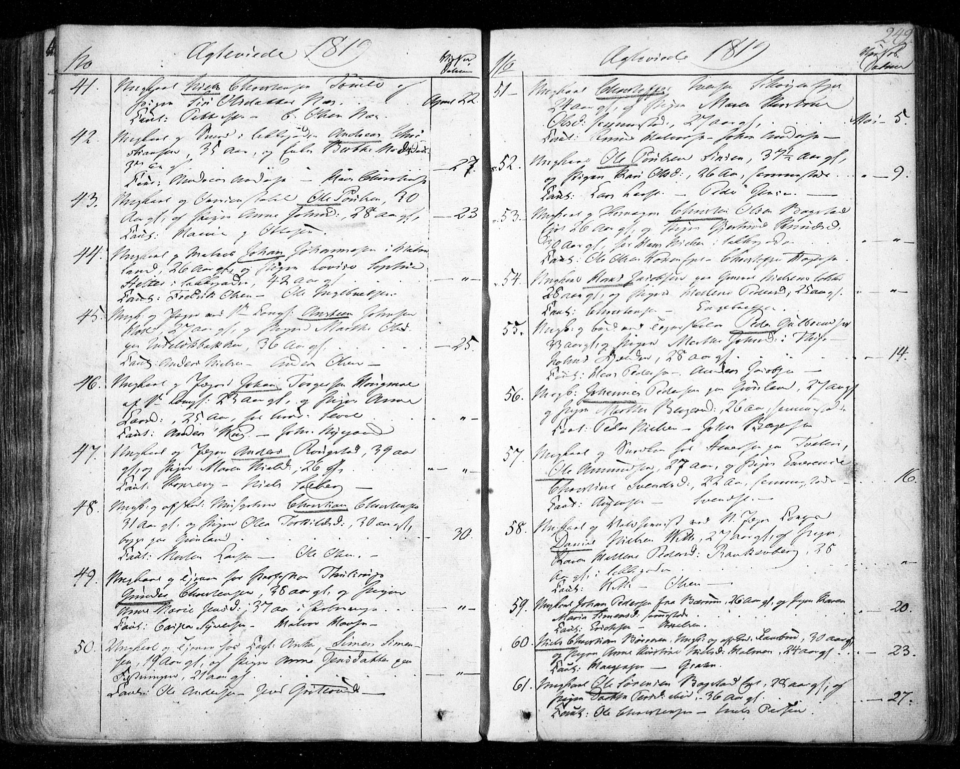 Aker prestekontor kirkebøker, SAO/A-10861/F/L0011: Parish register (official) no. 11, 1810-1819, p. 242