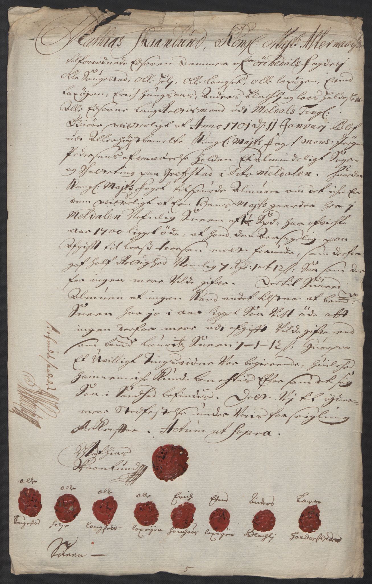 Rentekammeret inntil 1814, Reviderte regnskaper, Fogderegnskap, RA/EA-4092/R60/L3950: Fogderegnskap Orkdal og Gauldal, 1700, p. 238