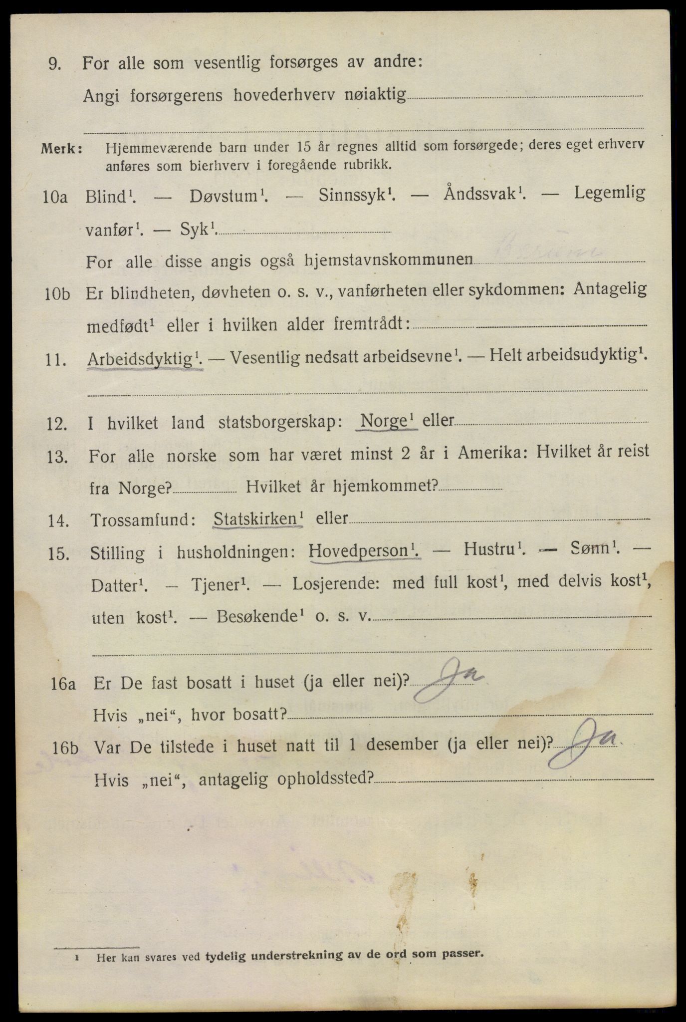 SAO, 1920 census for Bærum, 1920, p. 18497