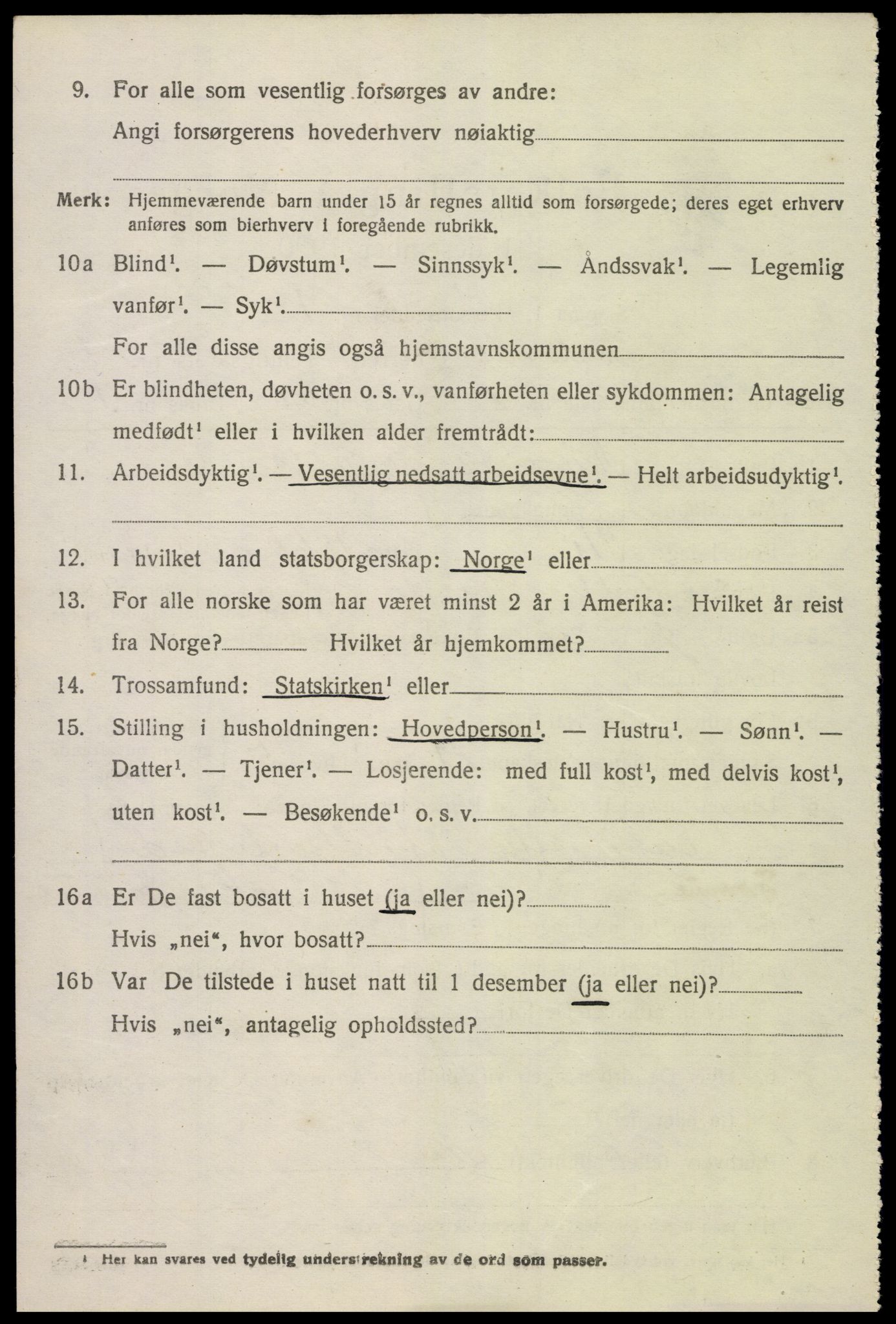 SAK, 1920 census for Froland, 1920, p. 3144