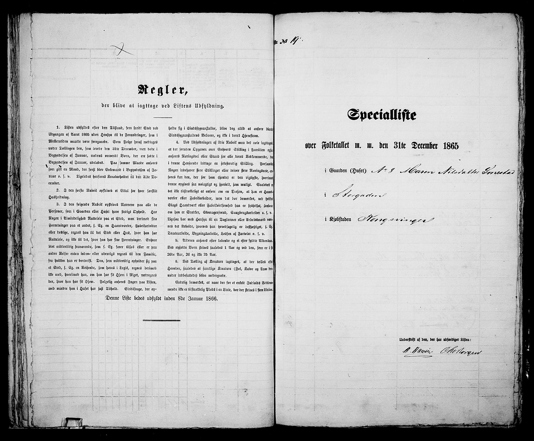 RA, 1865 census for Vinger/Kongsvinger, 1865, p. 44