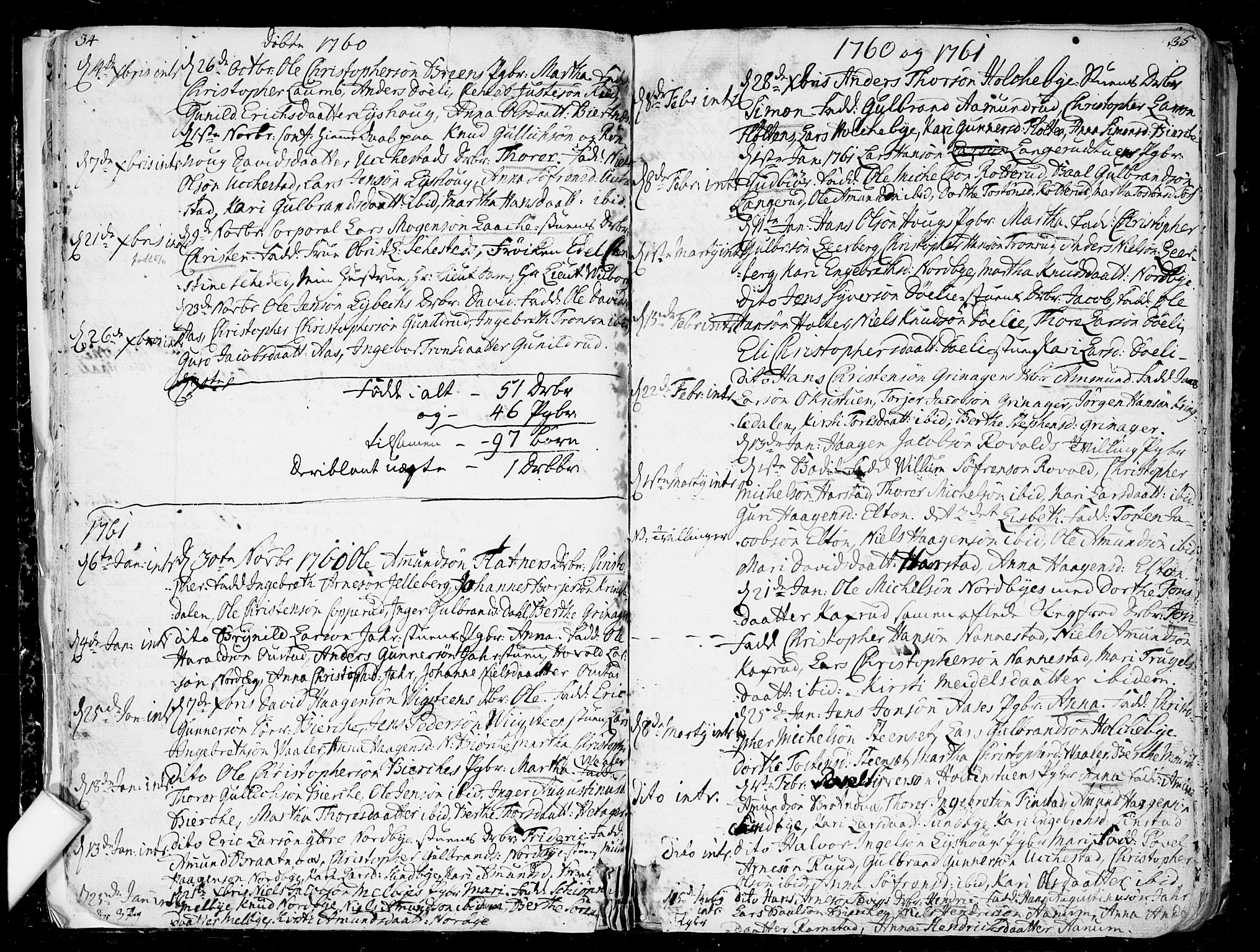 Nannestad prestekontor Kirkebøker, SAO/A-10414a/F/Fa/L0007: Parish register (official) no. I 7, 1754-1791, p. 34-35