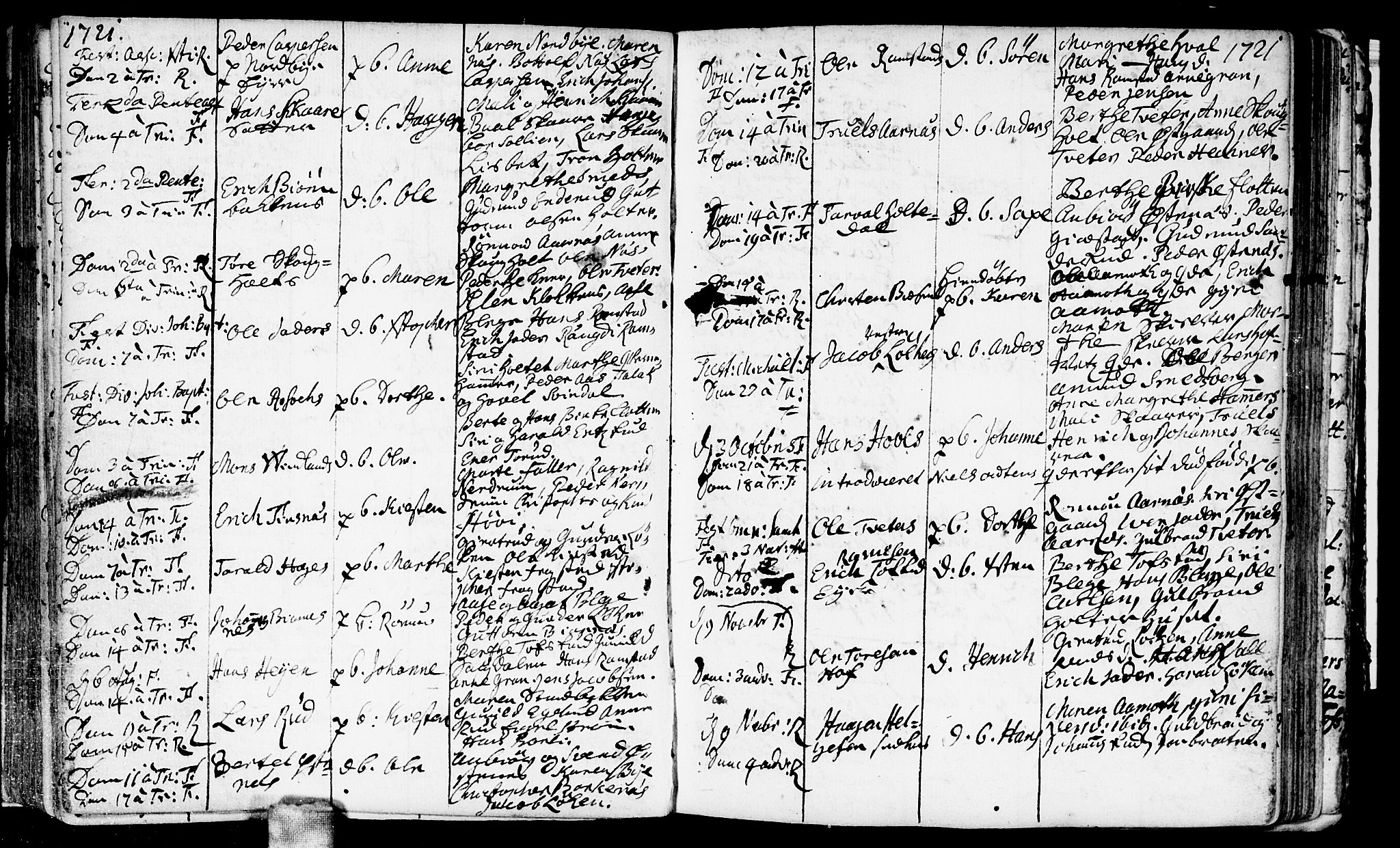 Fet prestekontor Kirkebøker, AV/SAO-A-10370a/F/Fa/L0001: Parish register (official) no. I 1, 1716-1751, p. 61