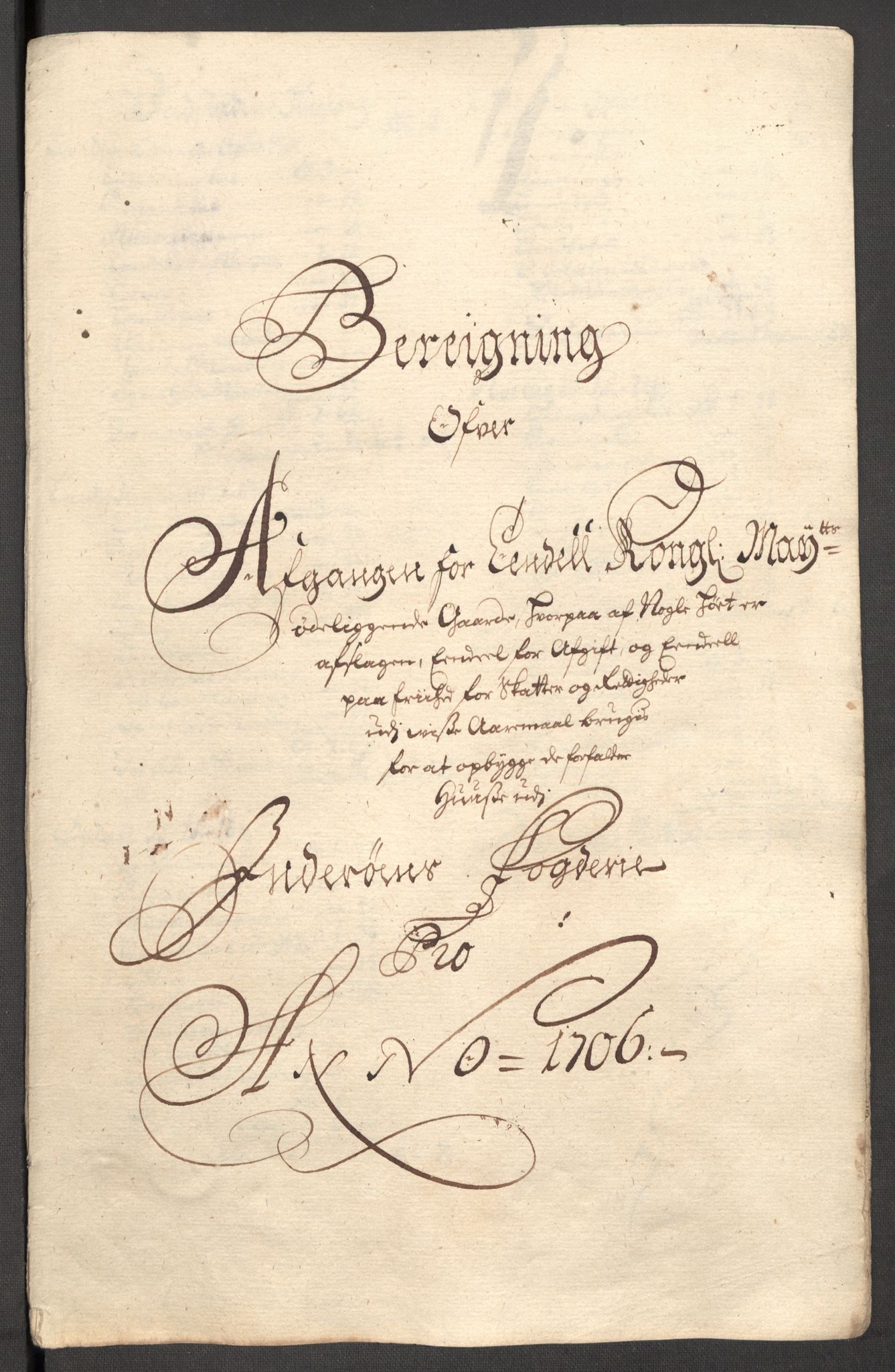 Rentekammeret inntil 1814, Reviderte regnskaper, Fogderegnskap, AV/RA-EA-4092/R63/L4315: Fogderegnskap Inderøy, 1706-1707, p. 200