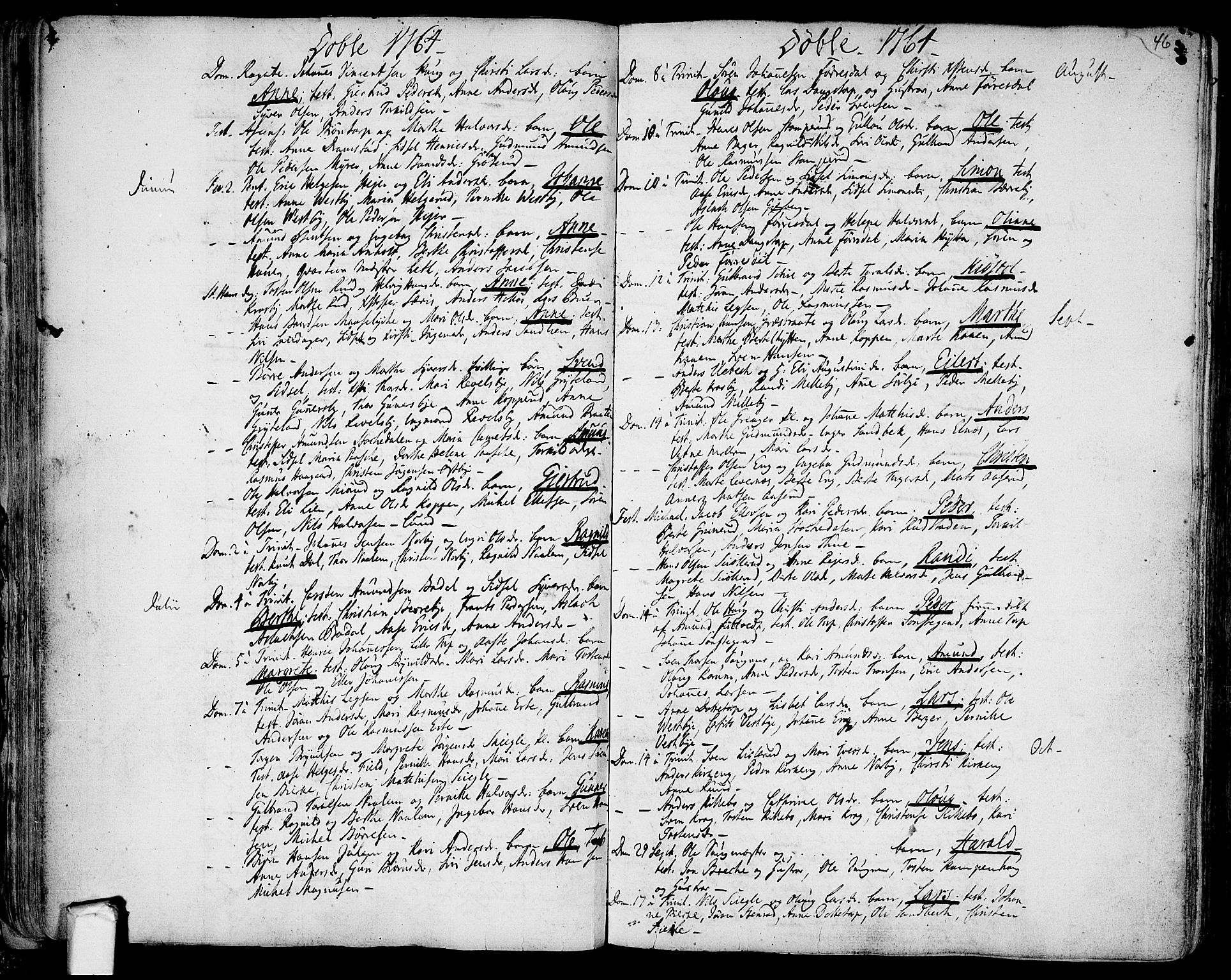 Rakkestad prestekontor Kirkebøker, AV/SAO-A-2008/F/Fa/L0003: Parish register (official) no. I 3, 1752-1777, p. 46