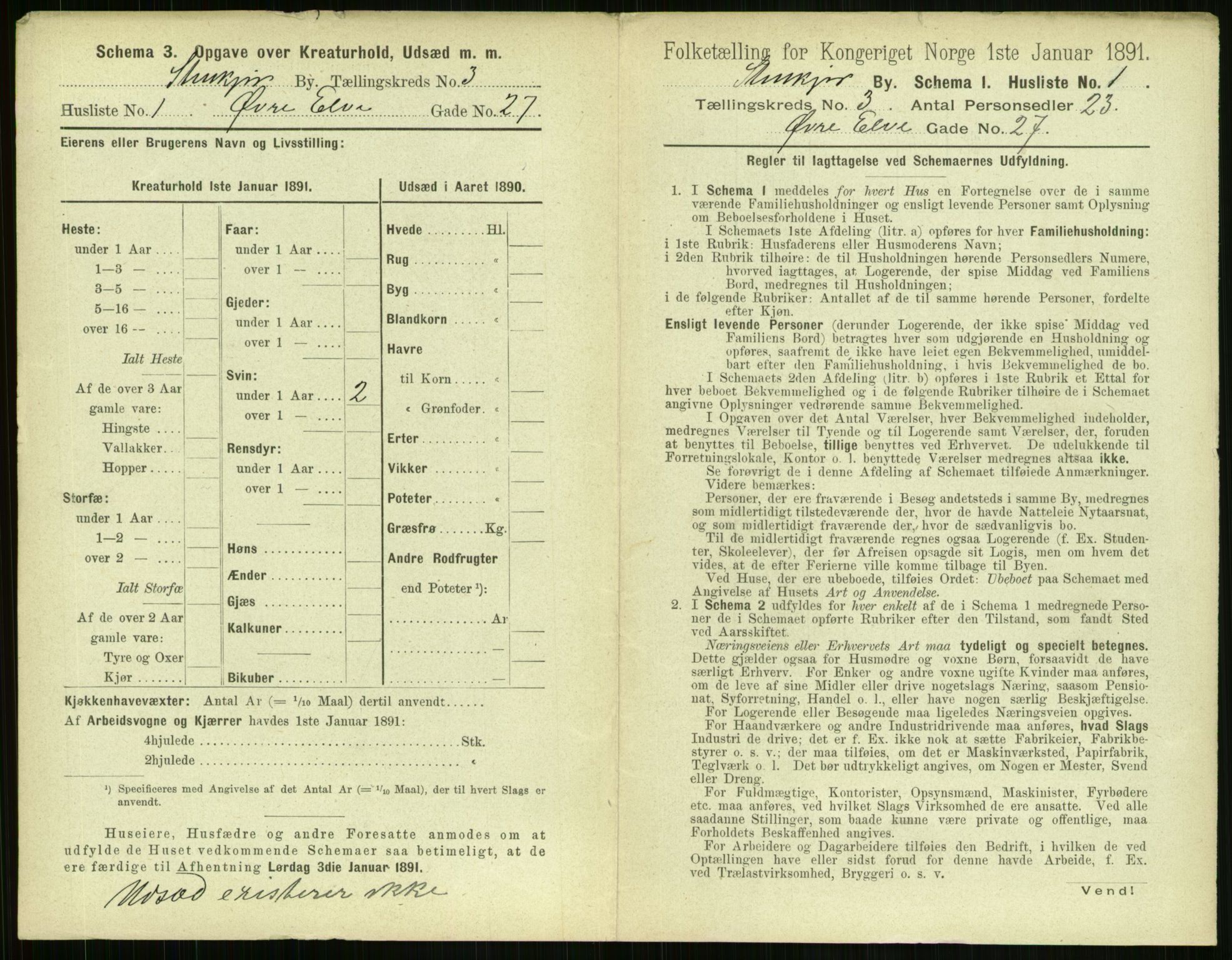 RA, 1891 census for 1702 Steinkjer, 1891, p. 761