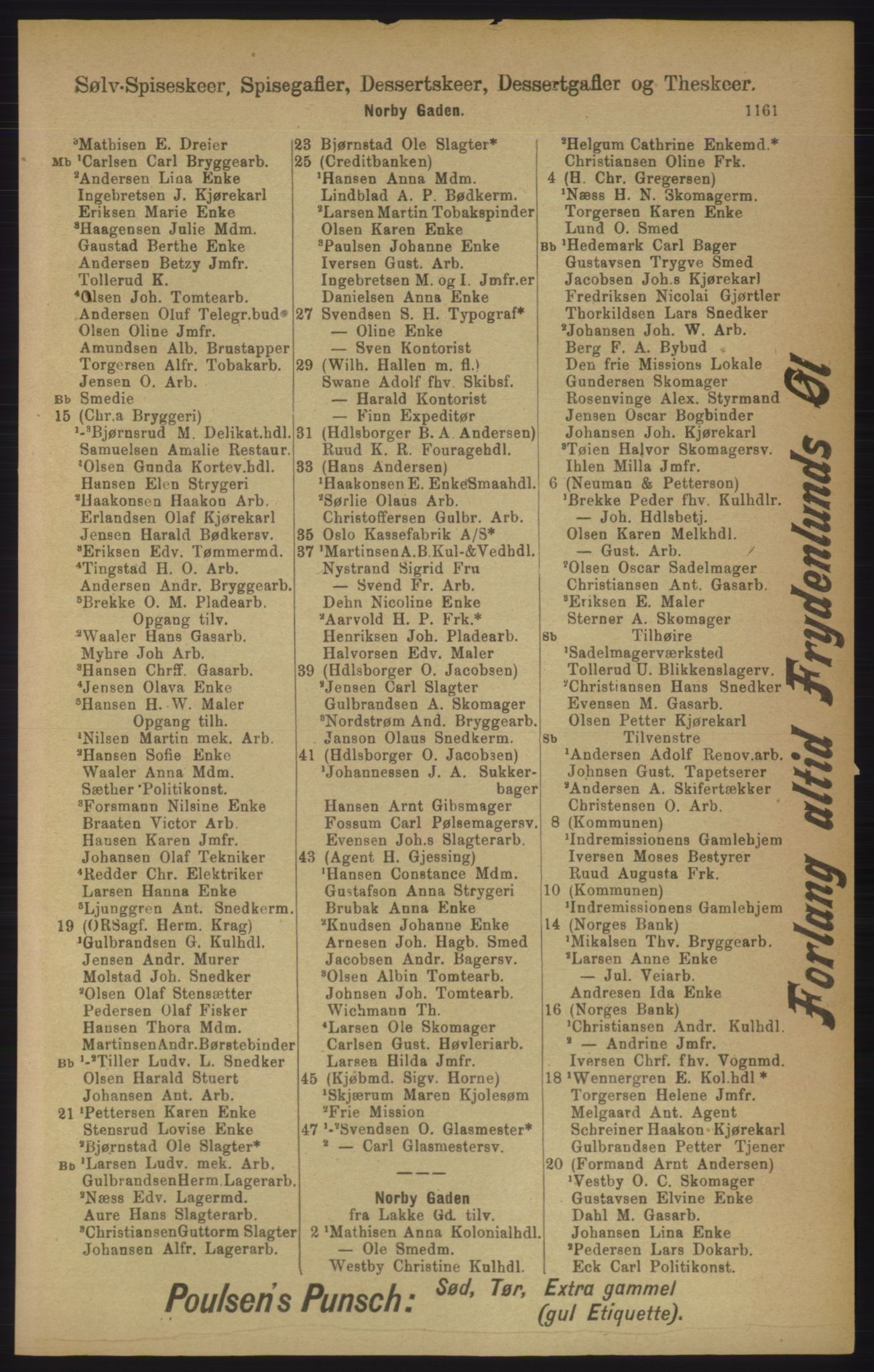 Kristiania/Oslo adressebok, PUBL/-, 1906, p. 1161