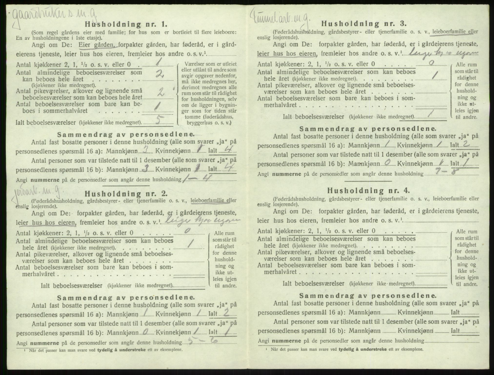 SAB, 1920 census for Kyrkjebø, 1920, p. 677