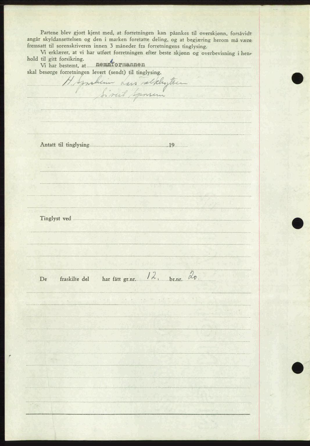 Romsdal sorenskriveri, AV/SAT-A-4149/1/2/2C: Mortgage book no. A32, 1950-1950, Diary no: : 42/1950