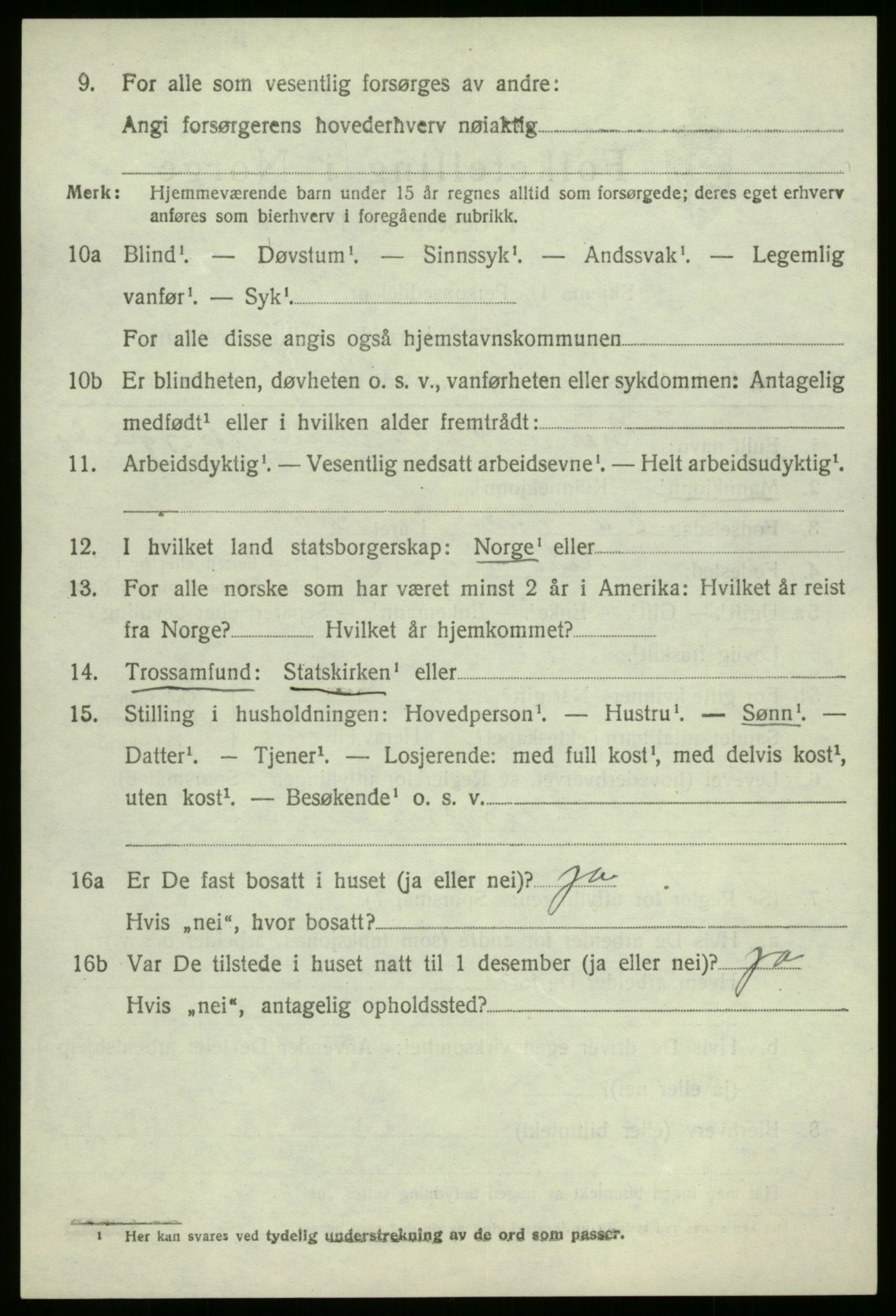 SAB, 1920 census for Kinn, 1920, p. 5338