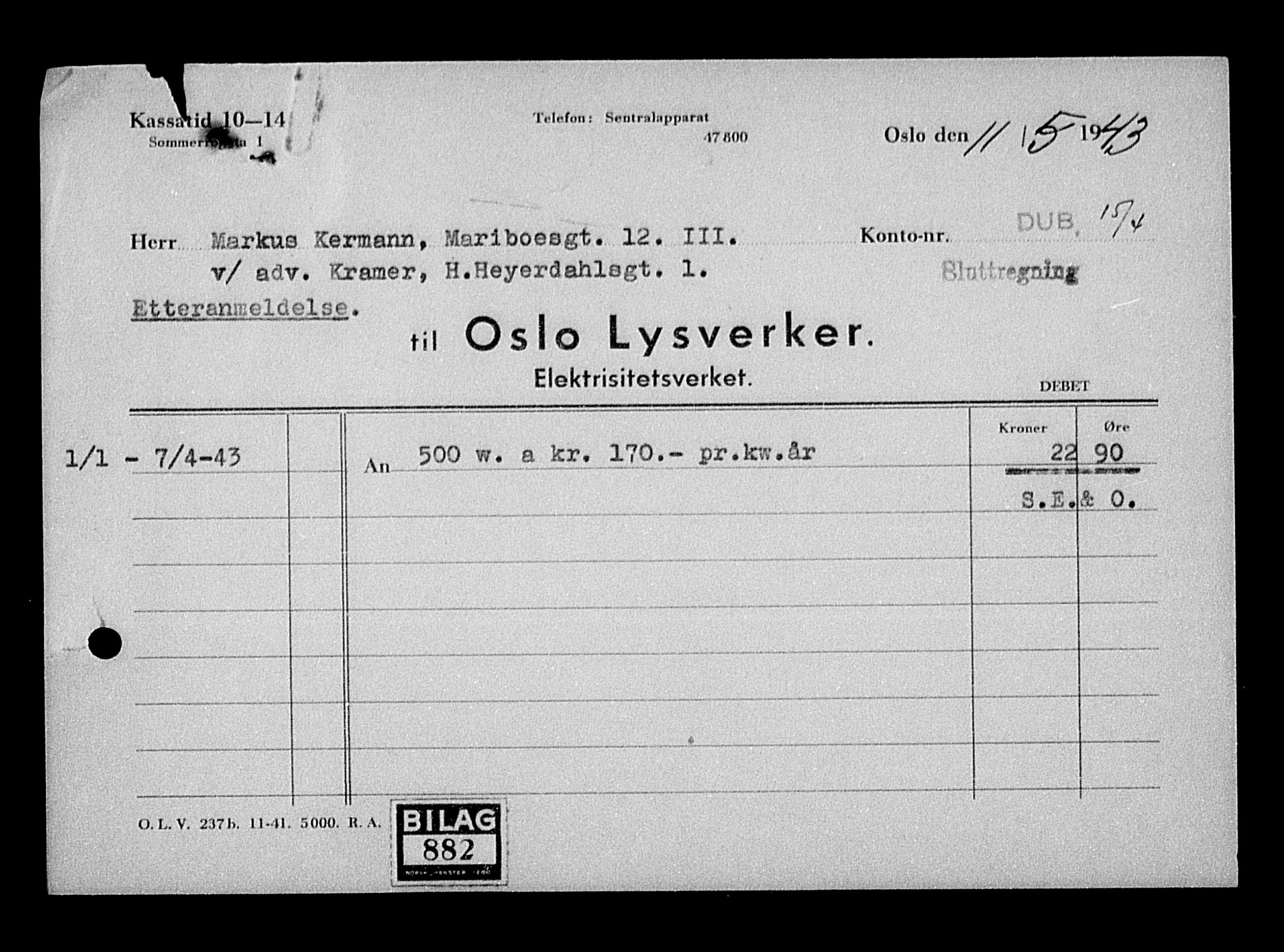 Justisdepartementet, Tilbakeføringskontoret for inndratte formuer, AV/RA-S-1564/H/Hc/Hcc/L0951: --, 1945-1947, p. 24