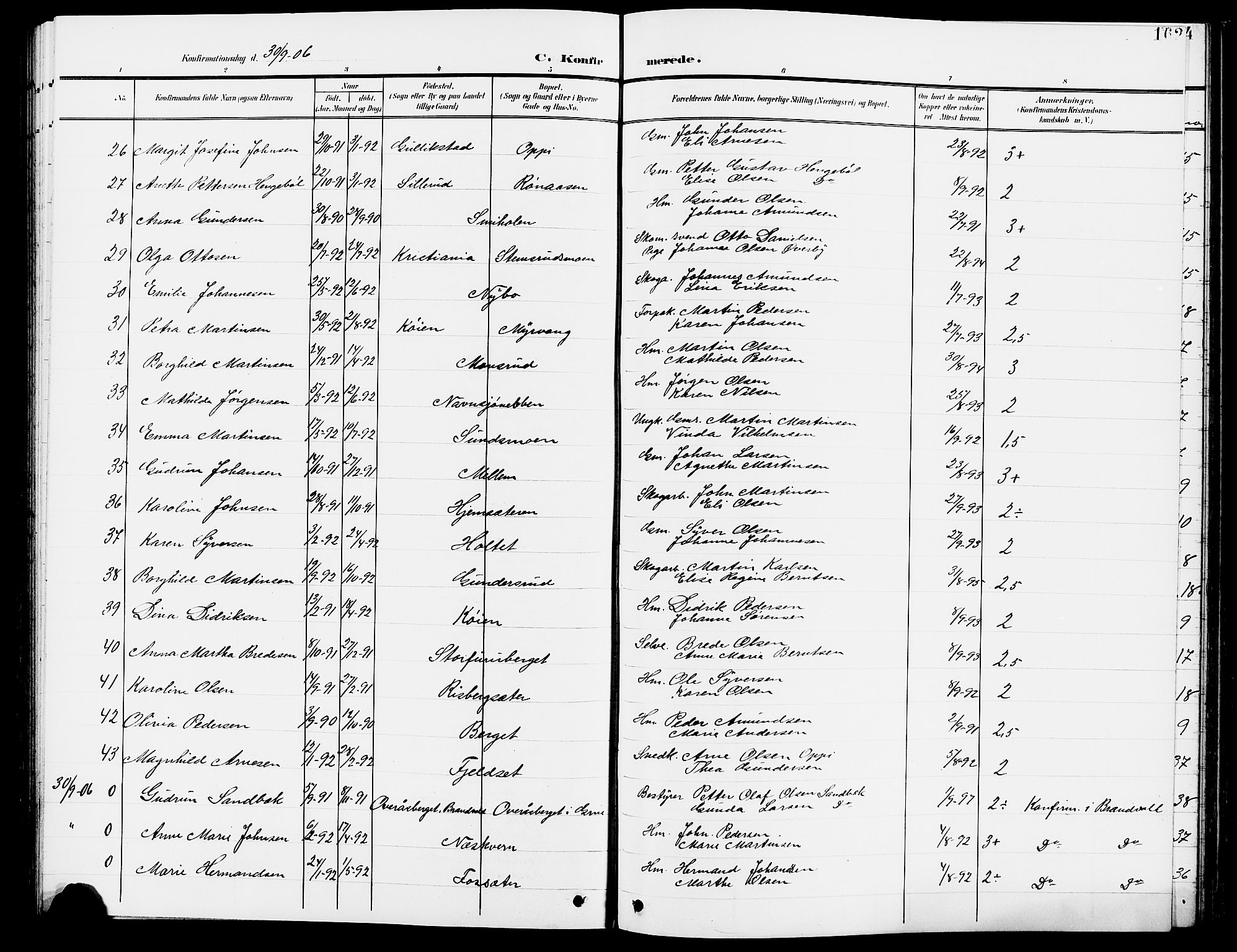 Grue prestekontor, SAH/PREST-036/H/Ha/Hab/L0005: Parish register (copy) no. 5, 1900-1909, p. 162